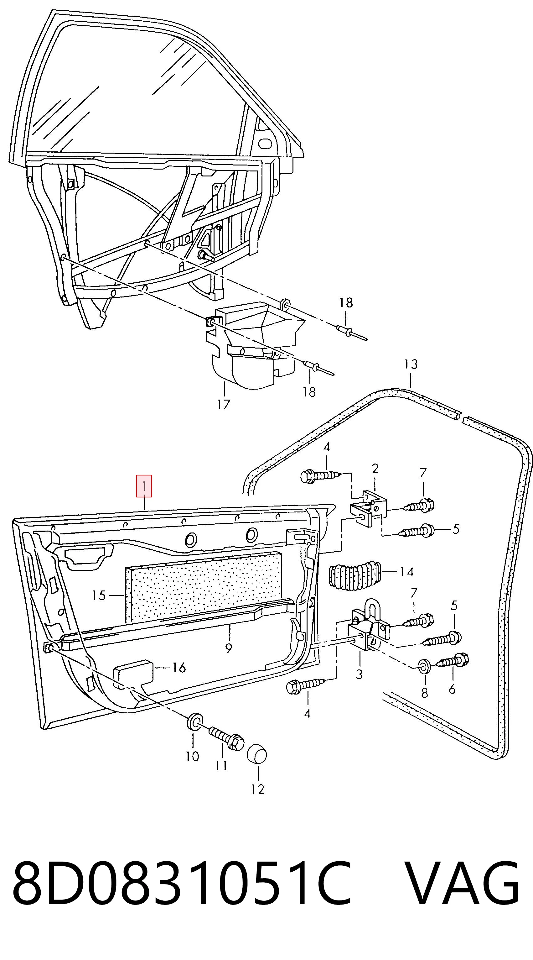Comprar Puerta delantera izquierda Audi A4 8D5 a bajo precio