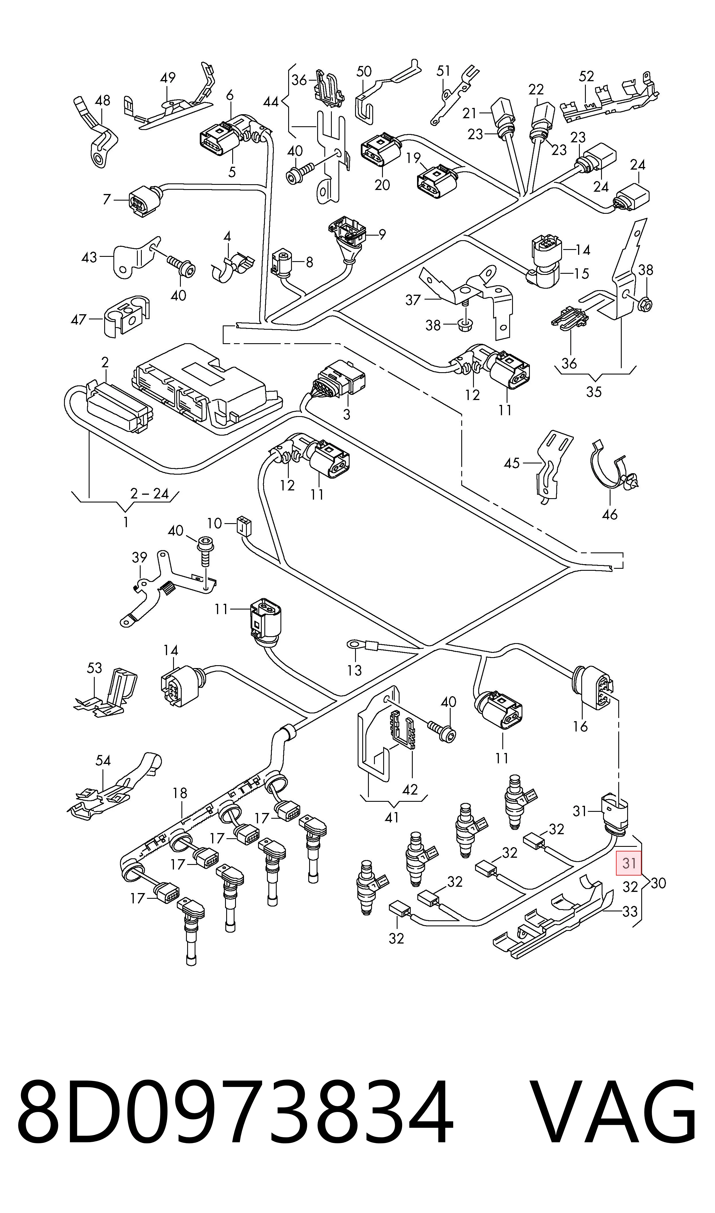  VAG 8D0973834 precio, desde 17,65 EUR
