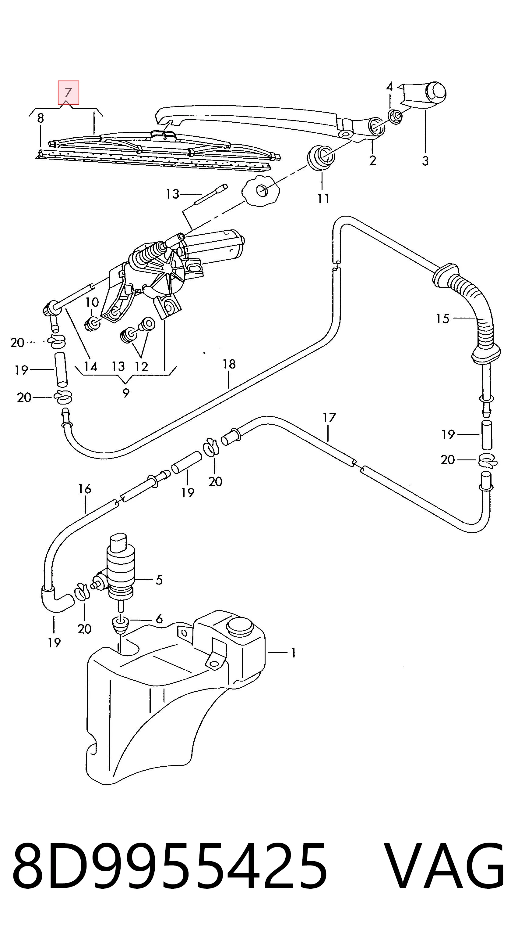 Limpiaparabrisas posterior Subaru Legacy I sedán comprar en España