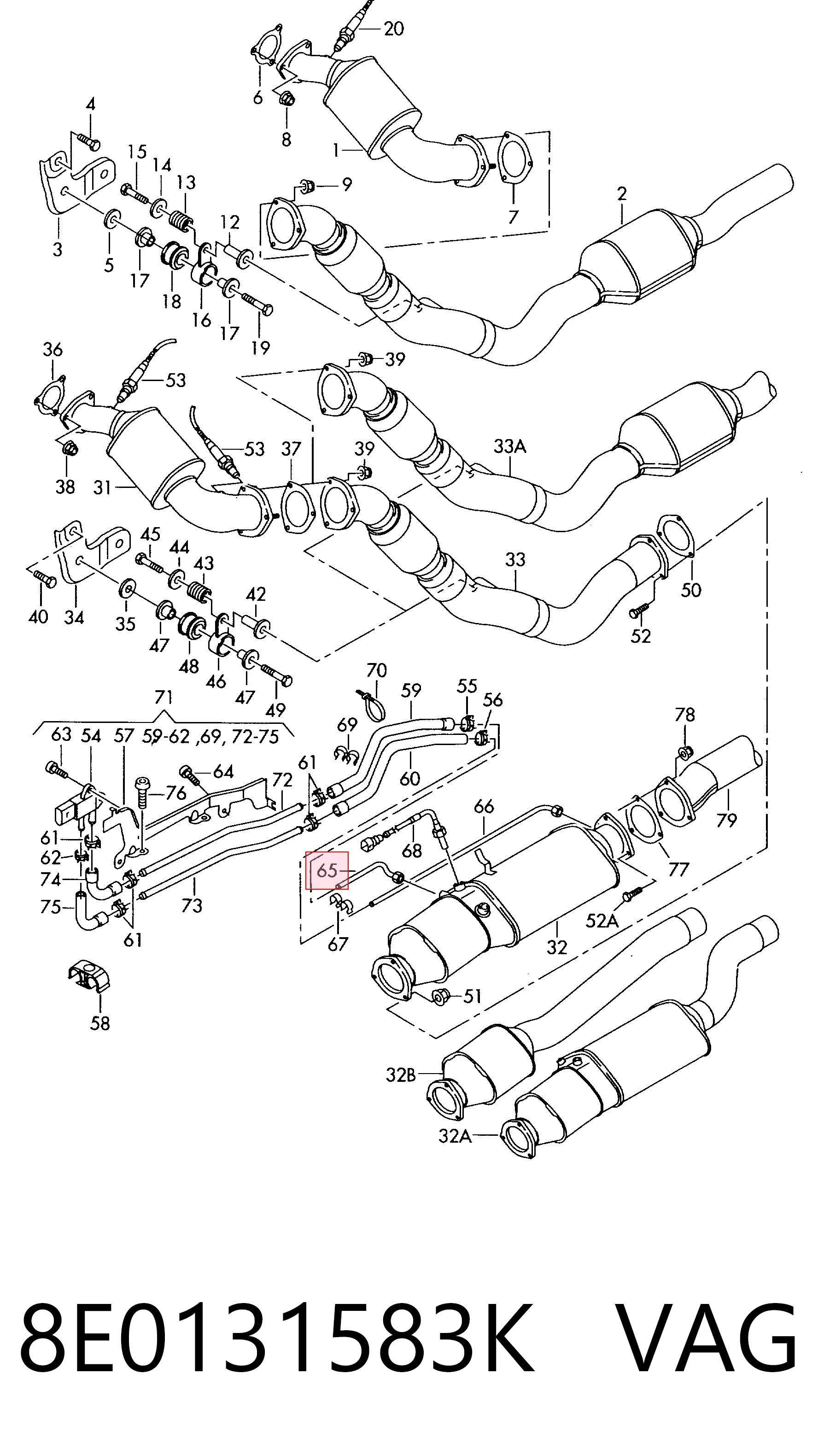  VAG 8E0131583K precio, desde 73,41 EUR