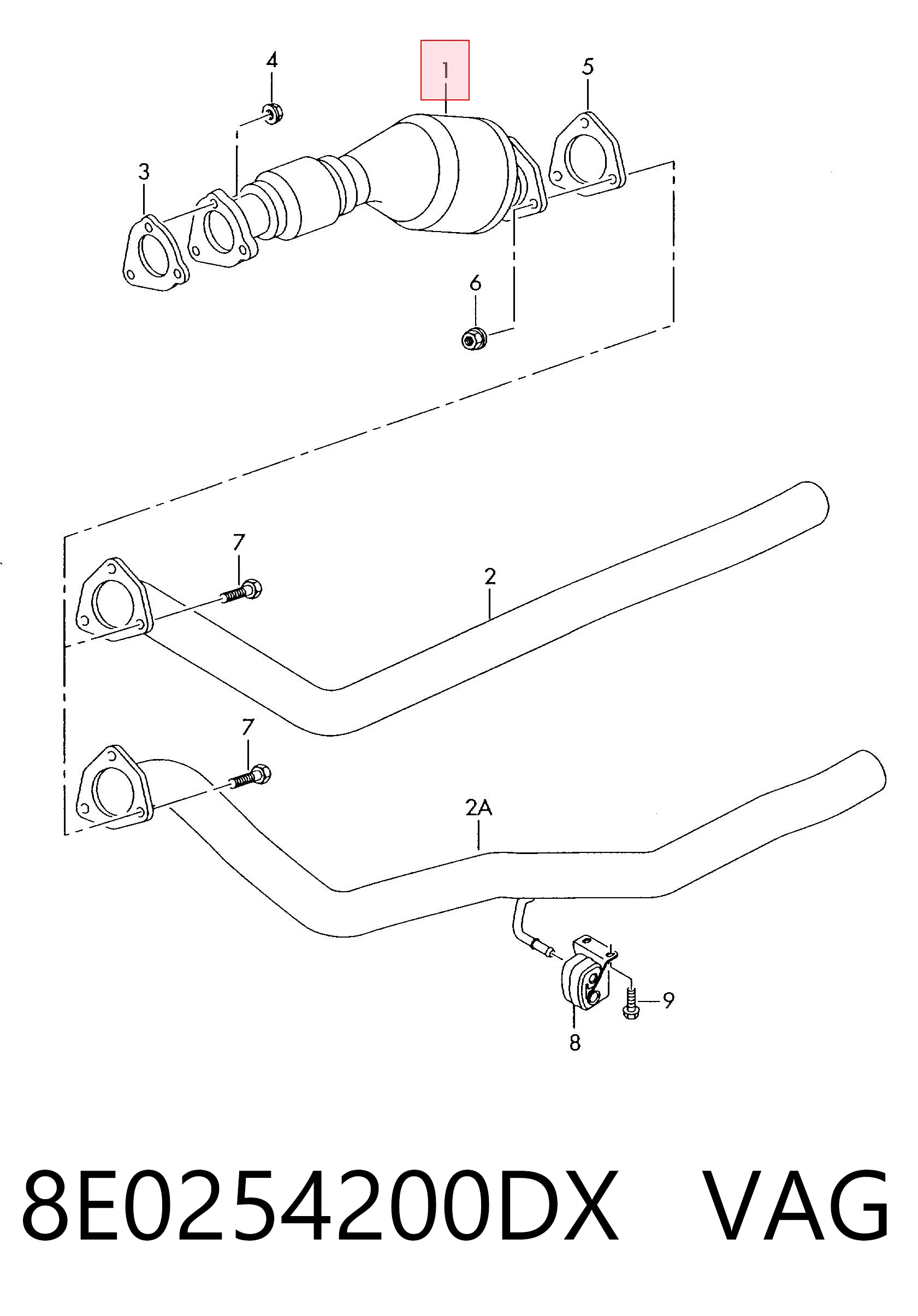 Comprar Catalizador Audi A4  8E5 a bajo precio