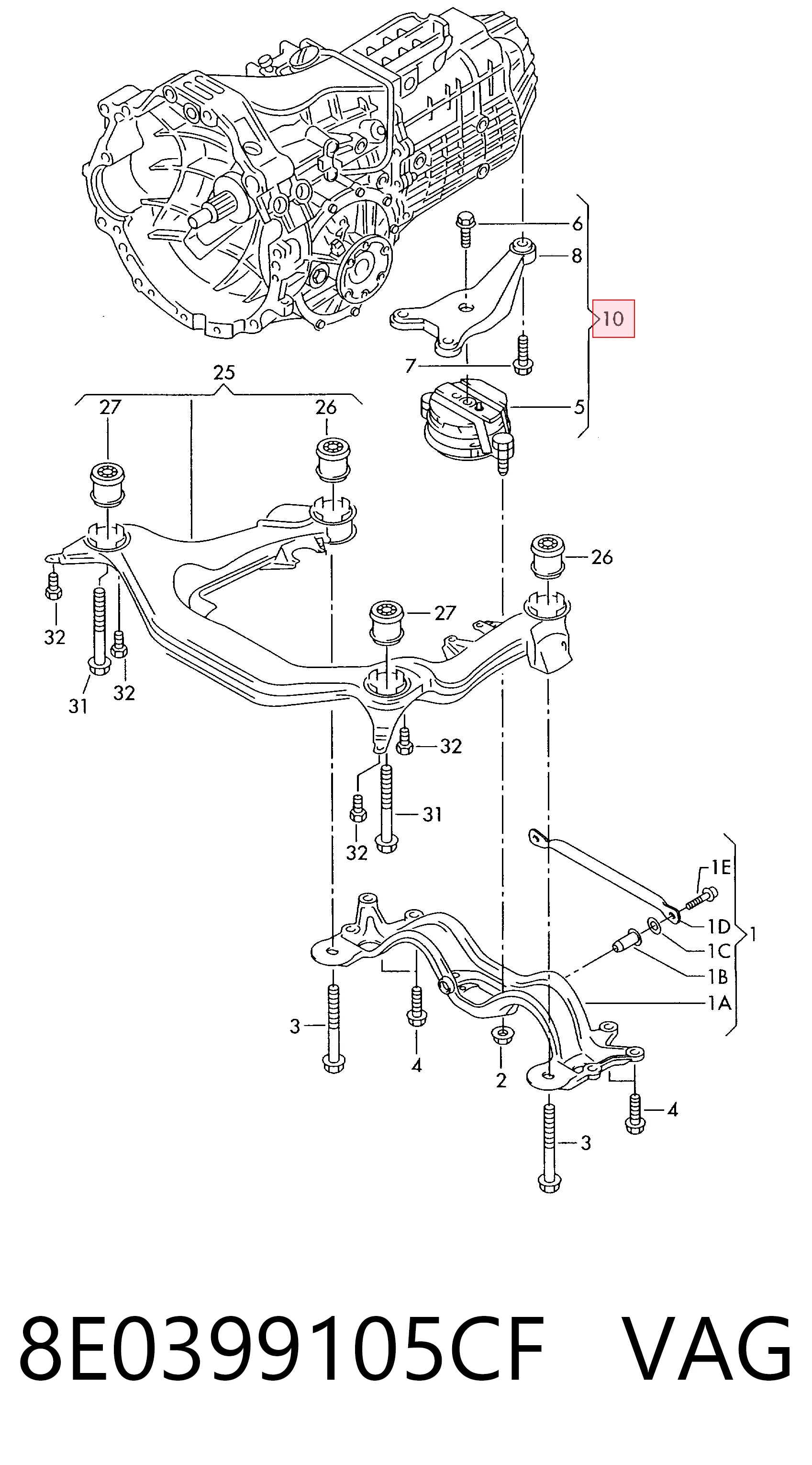 8E0399105CF VAG