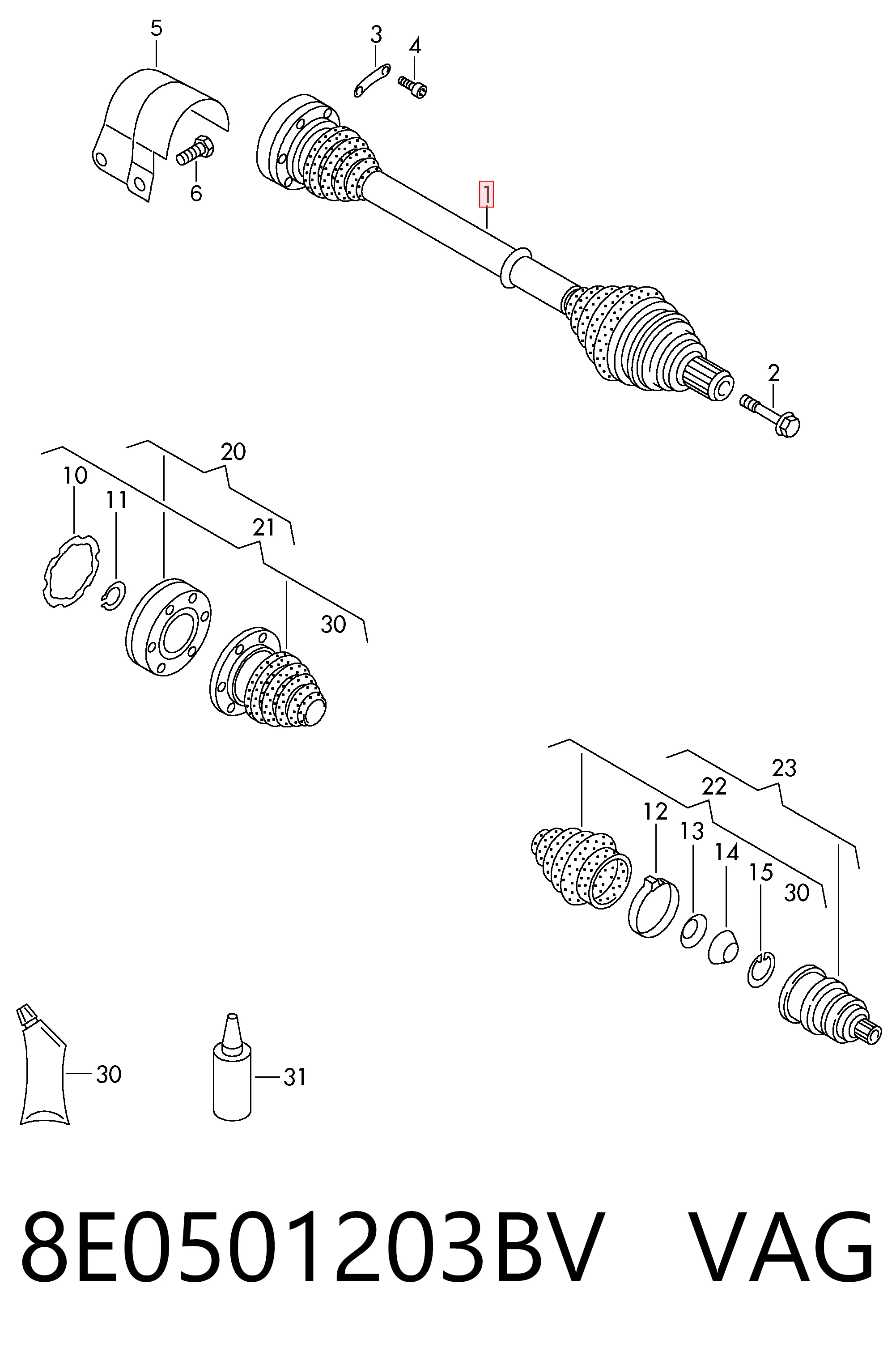 8E0501203BV VAG