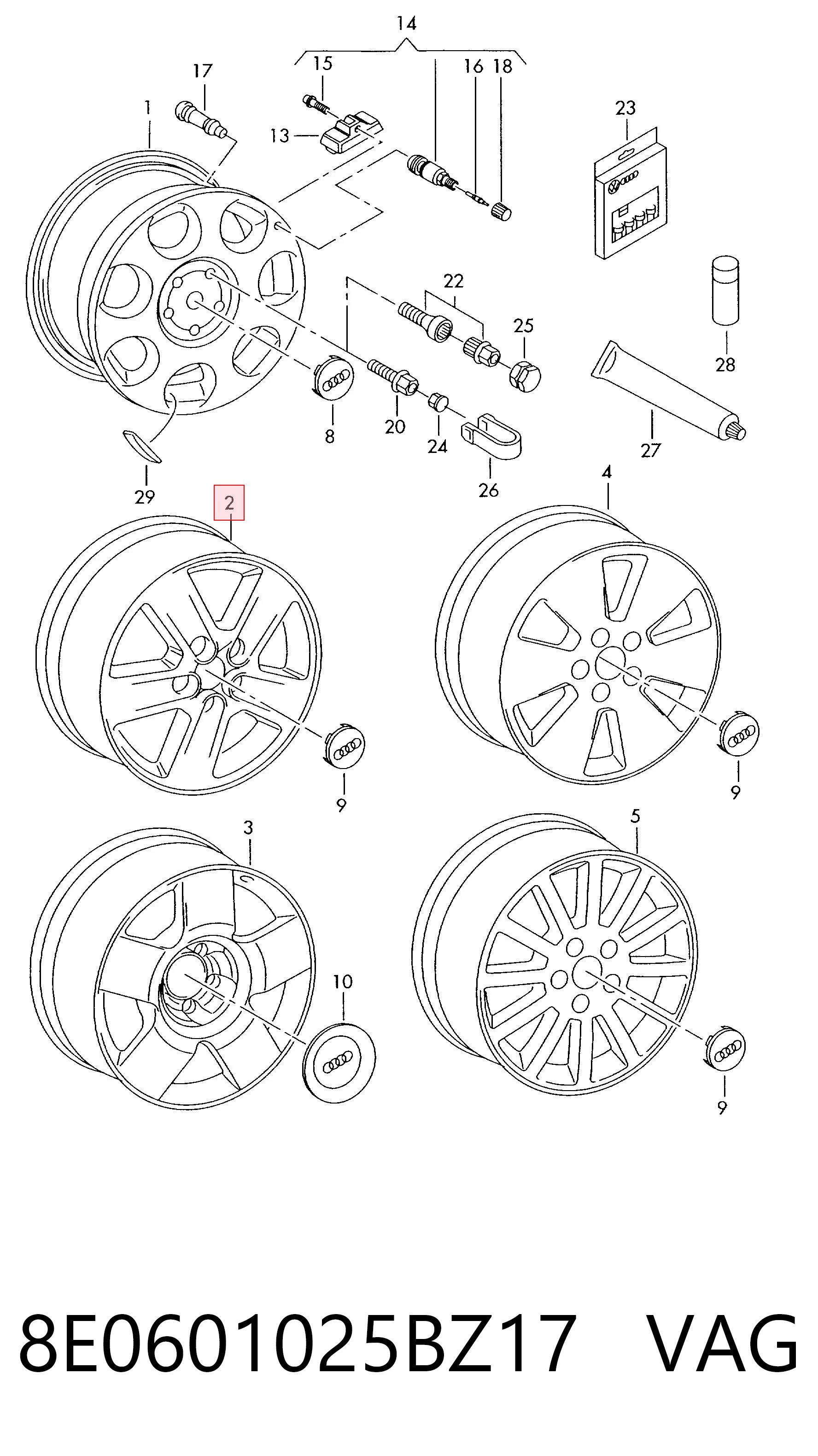 8E0601025BZ17 VAG