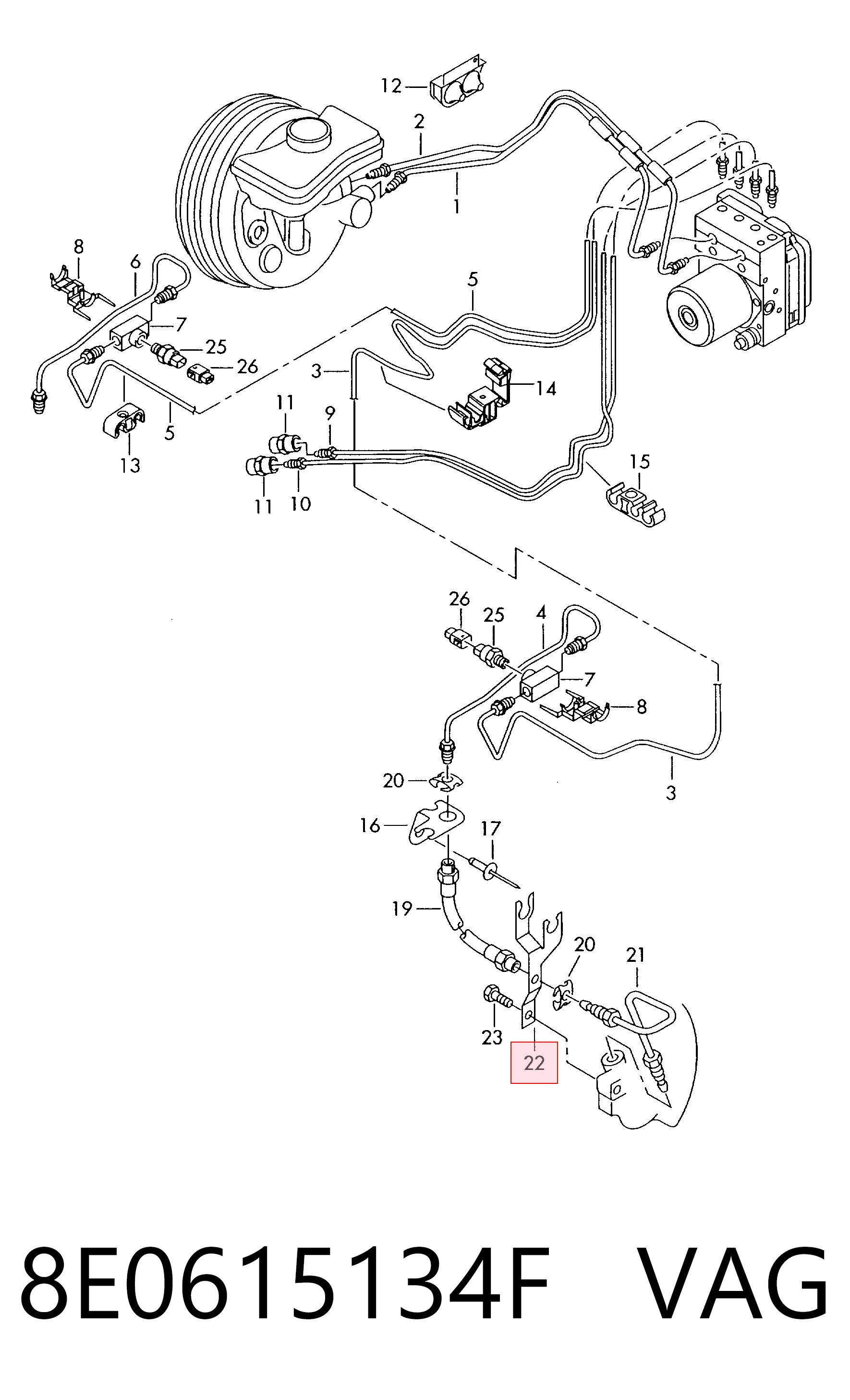 8E0615134F VAG Claxon