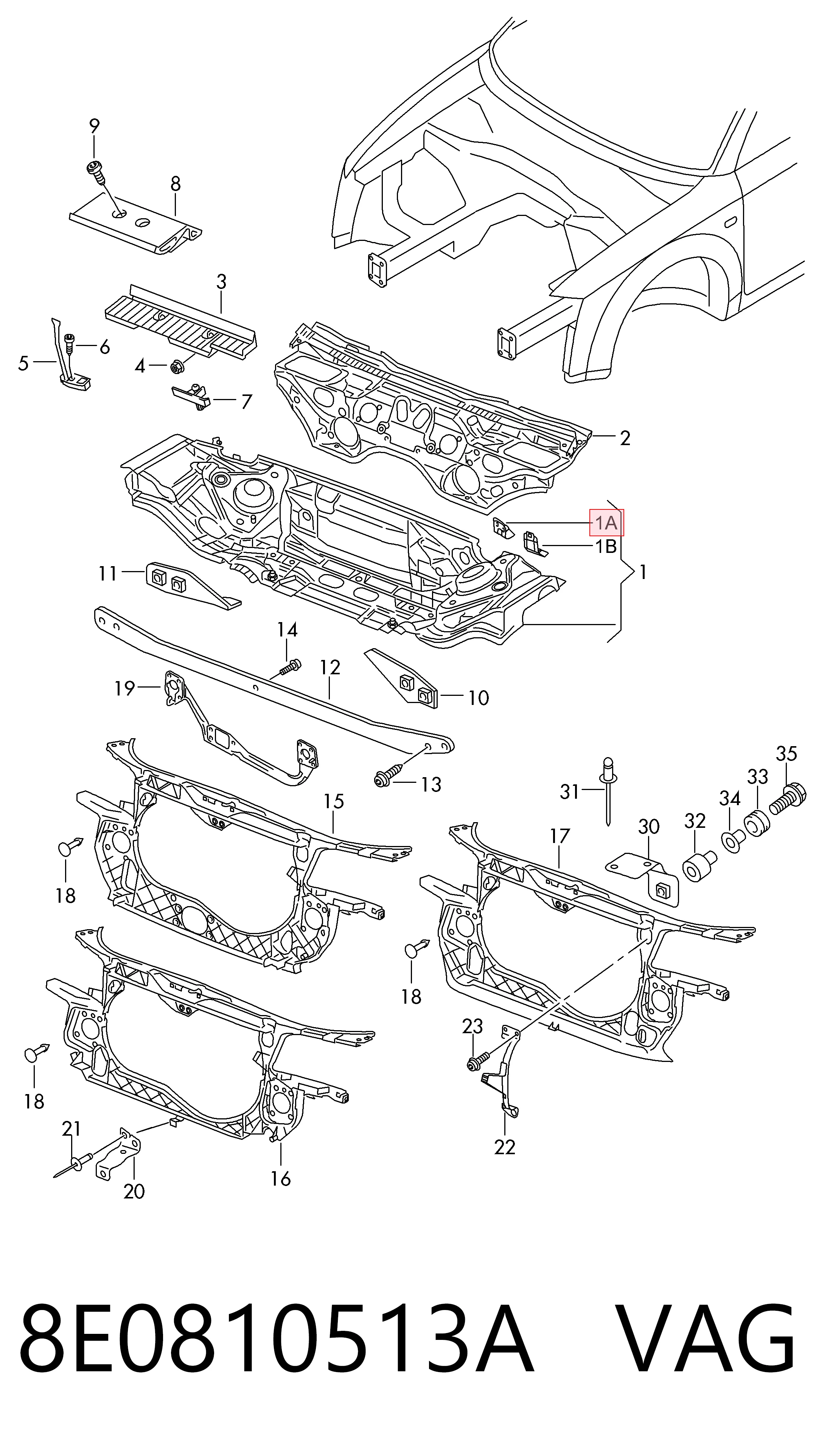 8E0810513A VAG