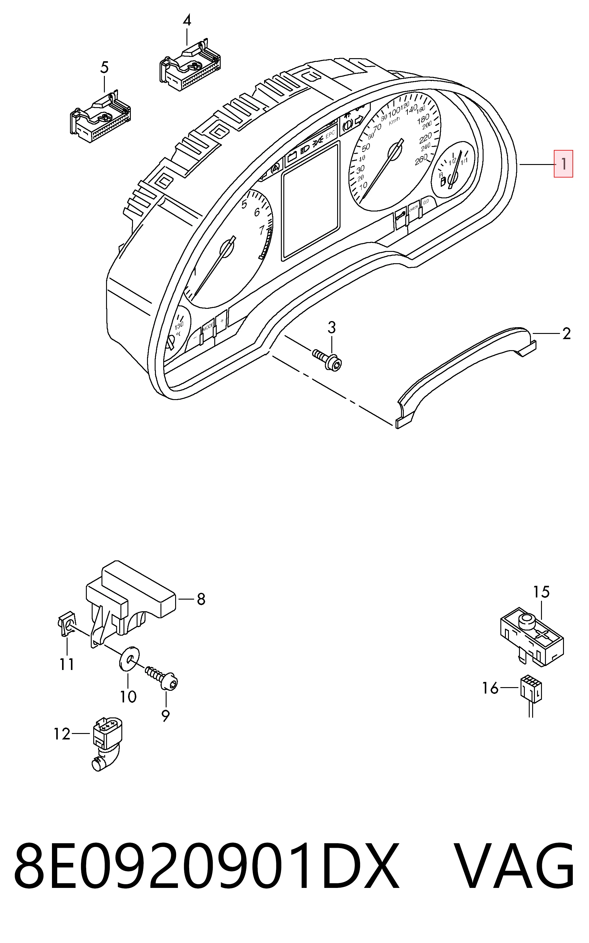 8E0920901DX VAG