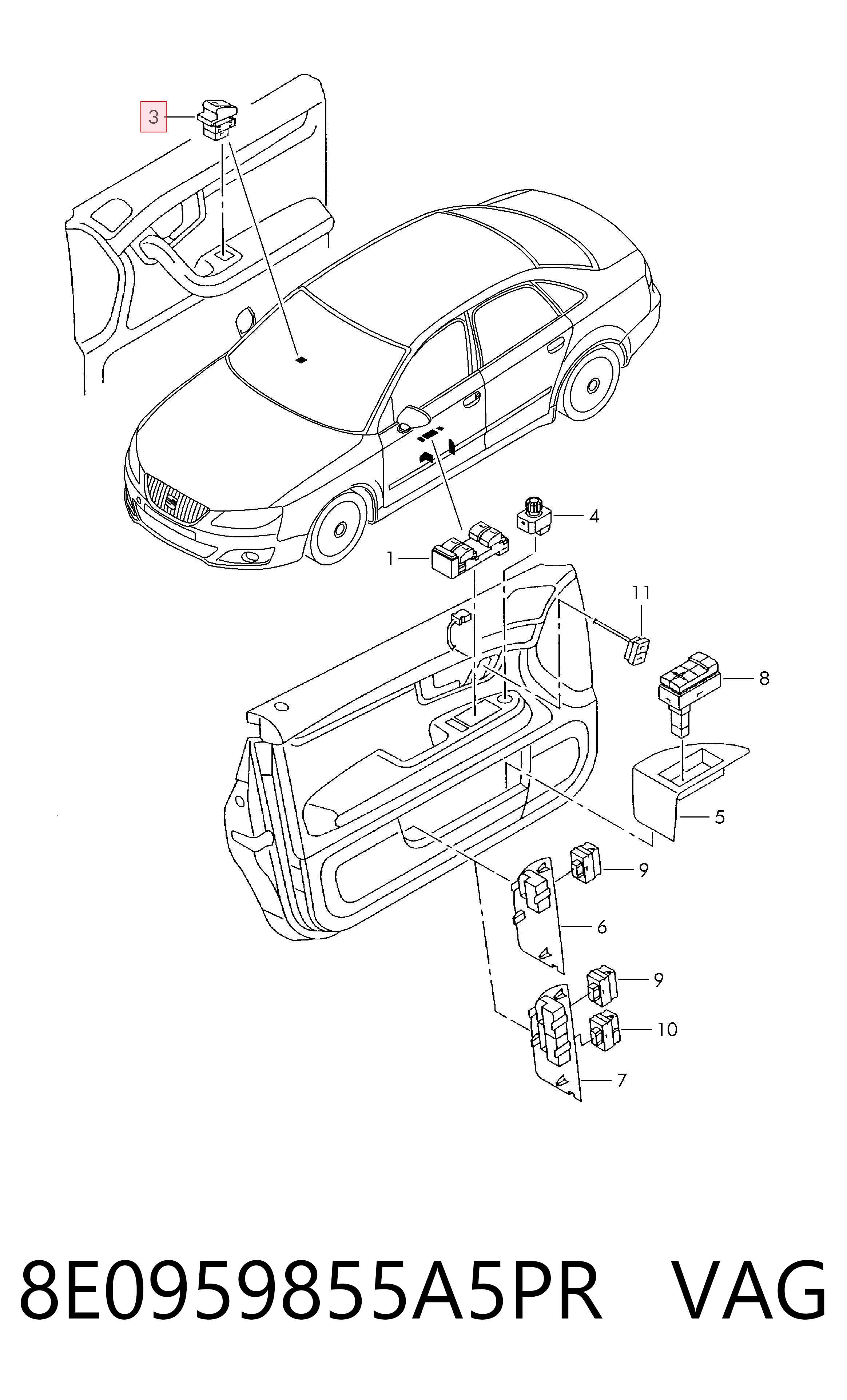 8E0959855A5PR VAG