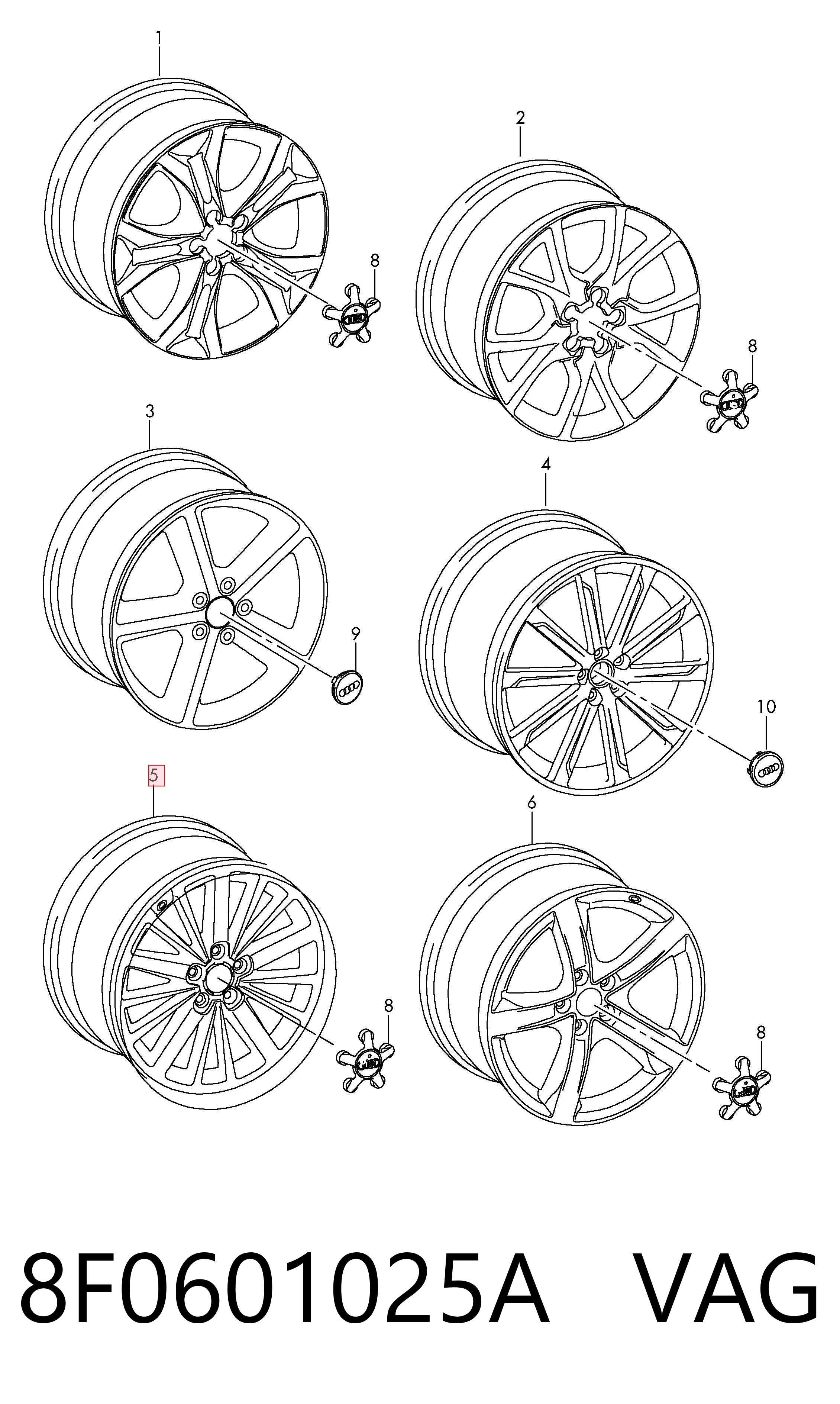 8F0601025A VAG Aros