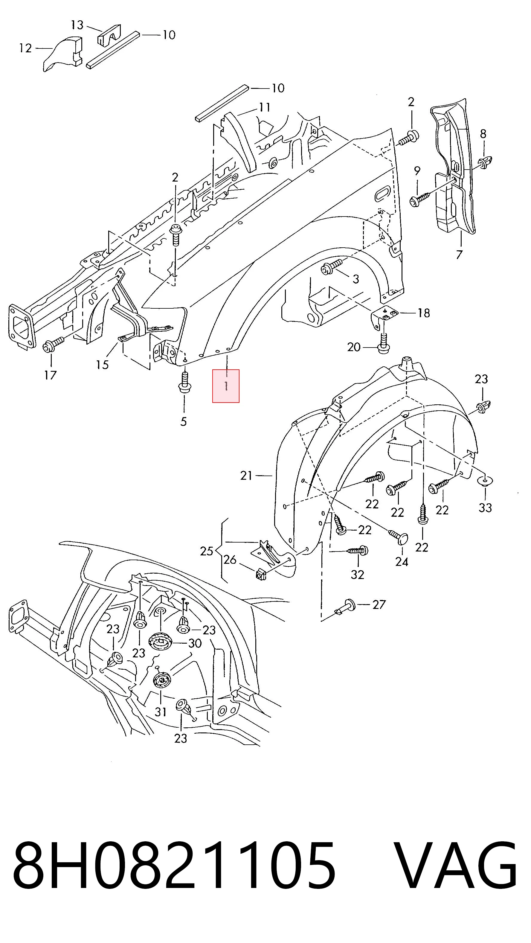8H0821105 VAG