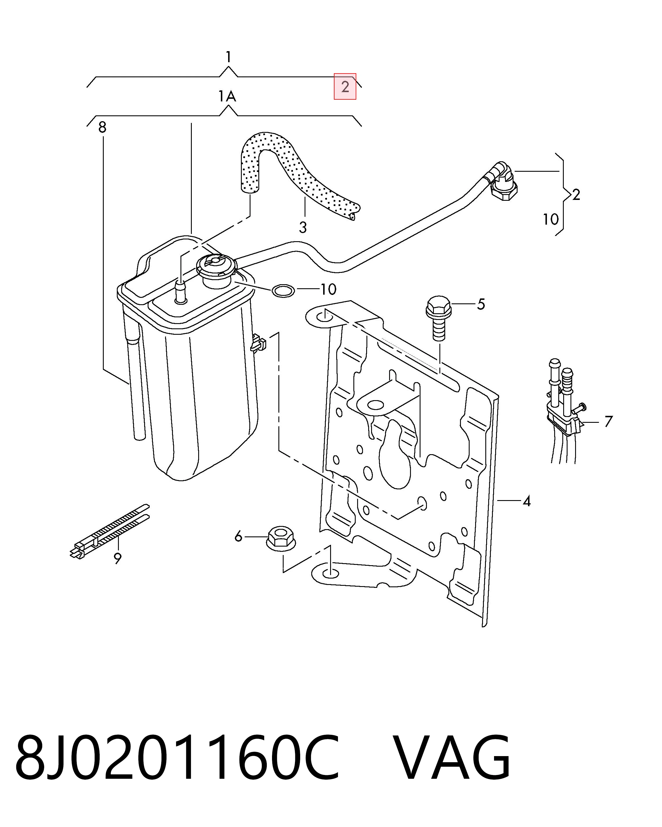 8J0201160C VAG