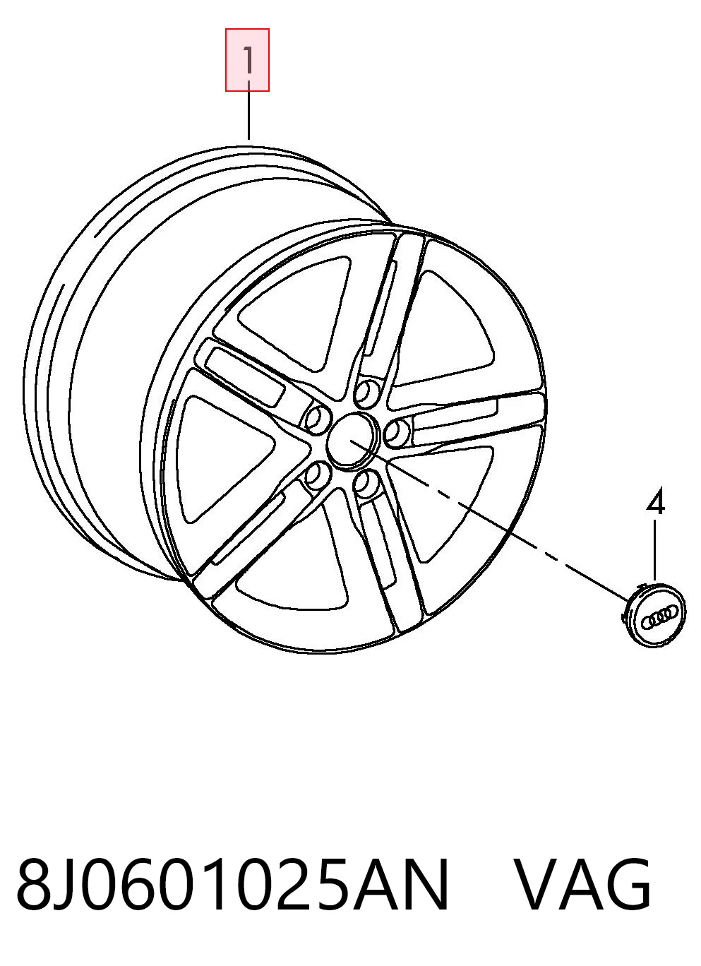 8J0601025AN VAG Aros