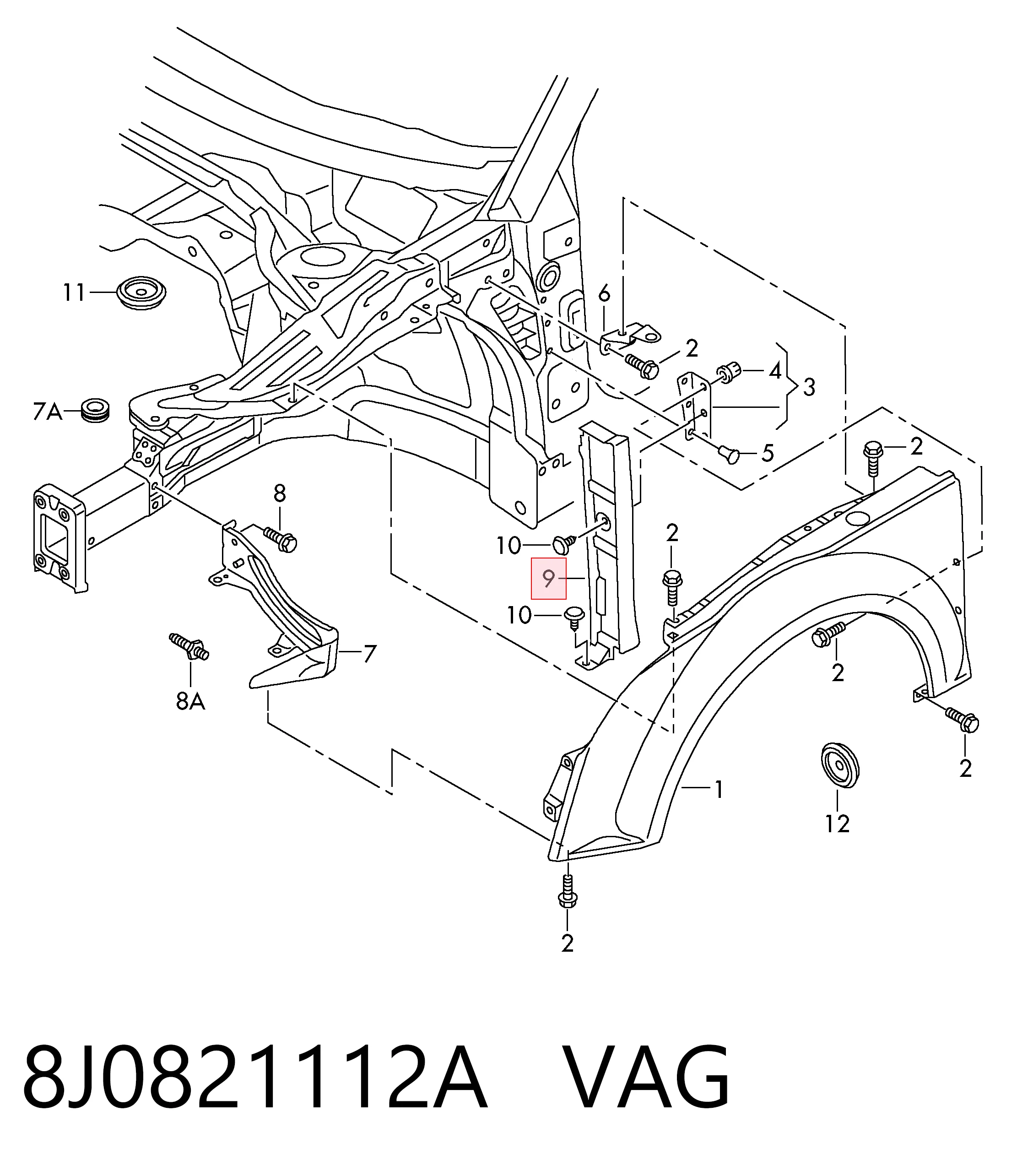 8J0821112A VAG