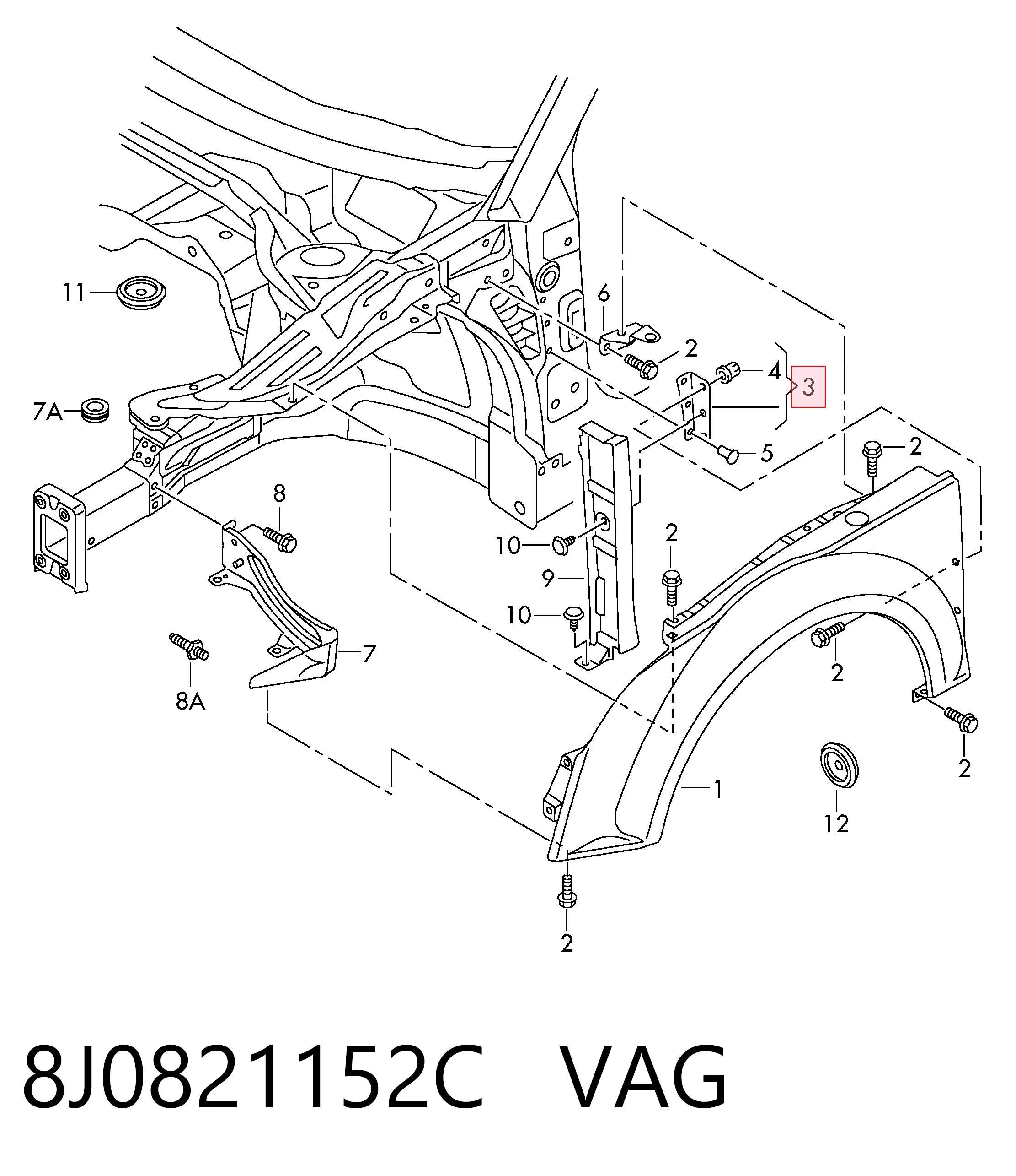 8J0821152C VAG