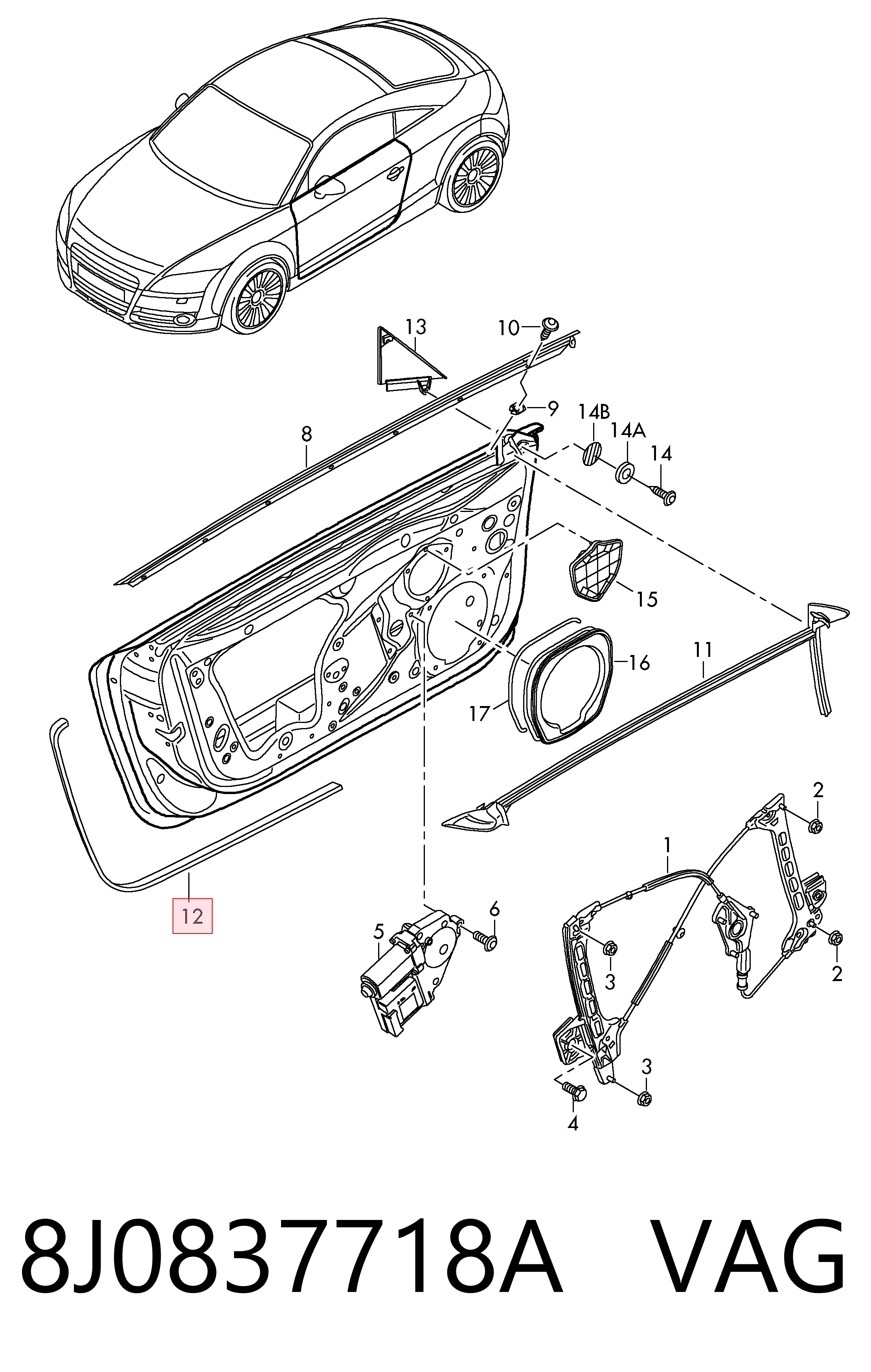8J0837718A VAG 