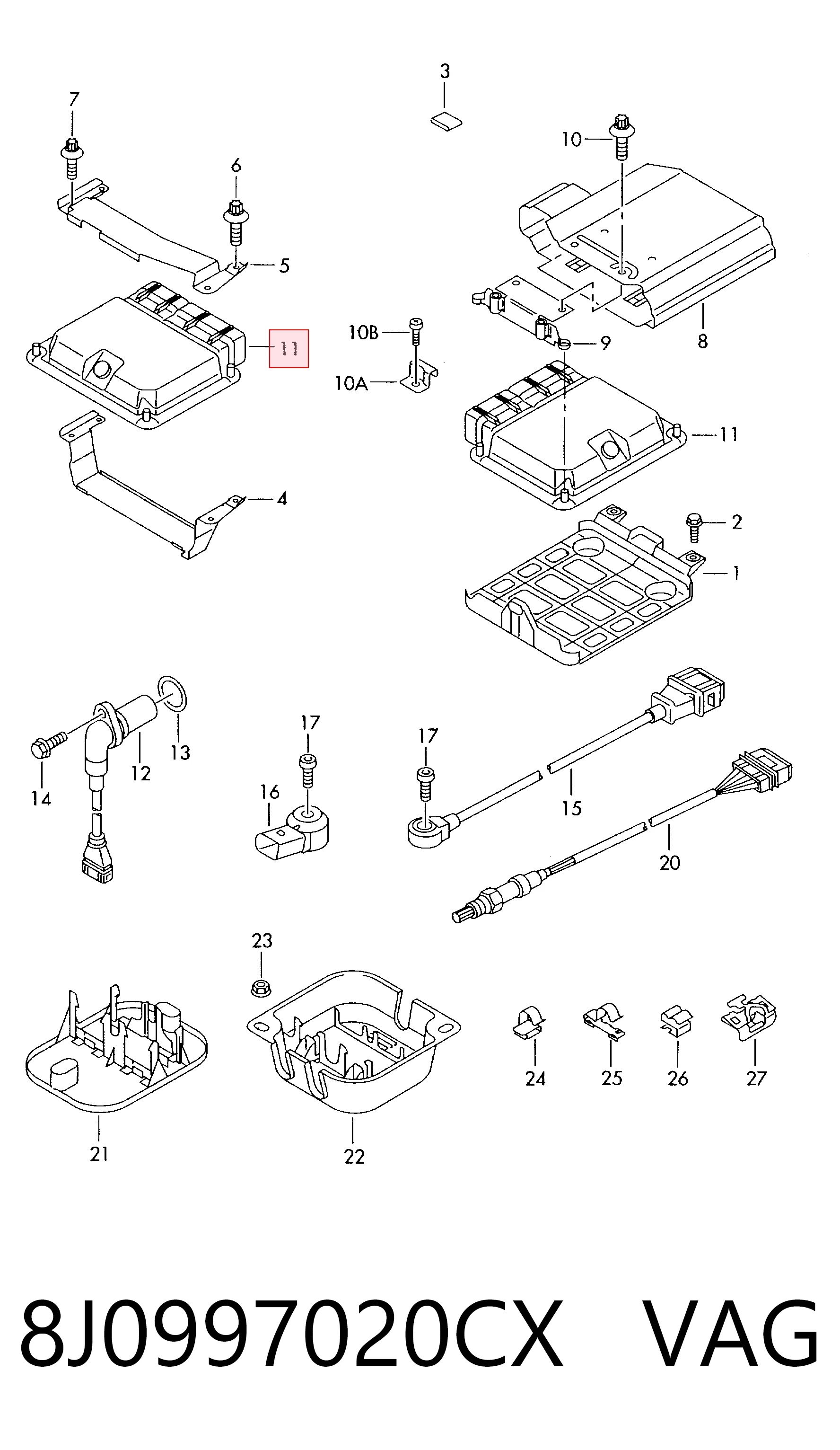 Unidad de control del motor  Audi TT coupé (8J3) (2006 - 2014) precio, desde 286,04 EUR