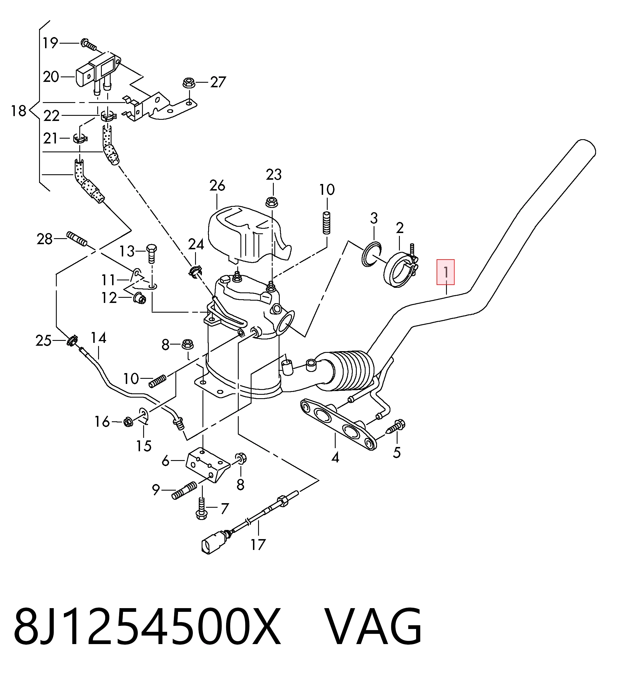 8J1254500X VAG