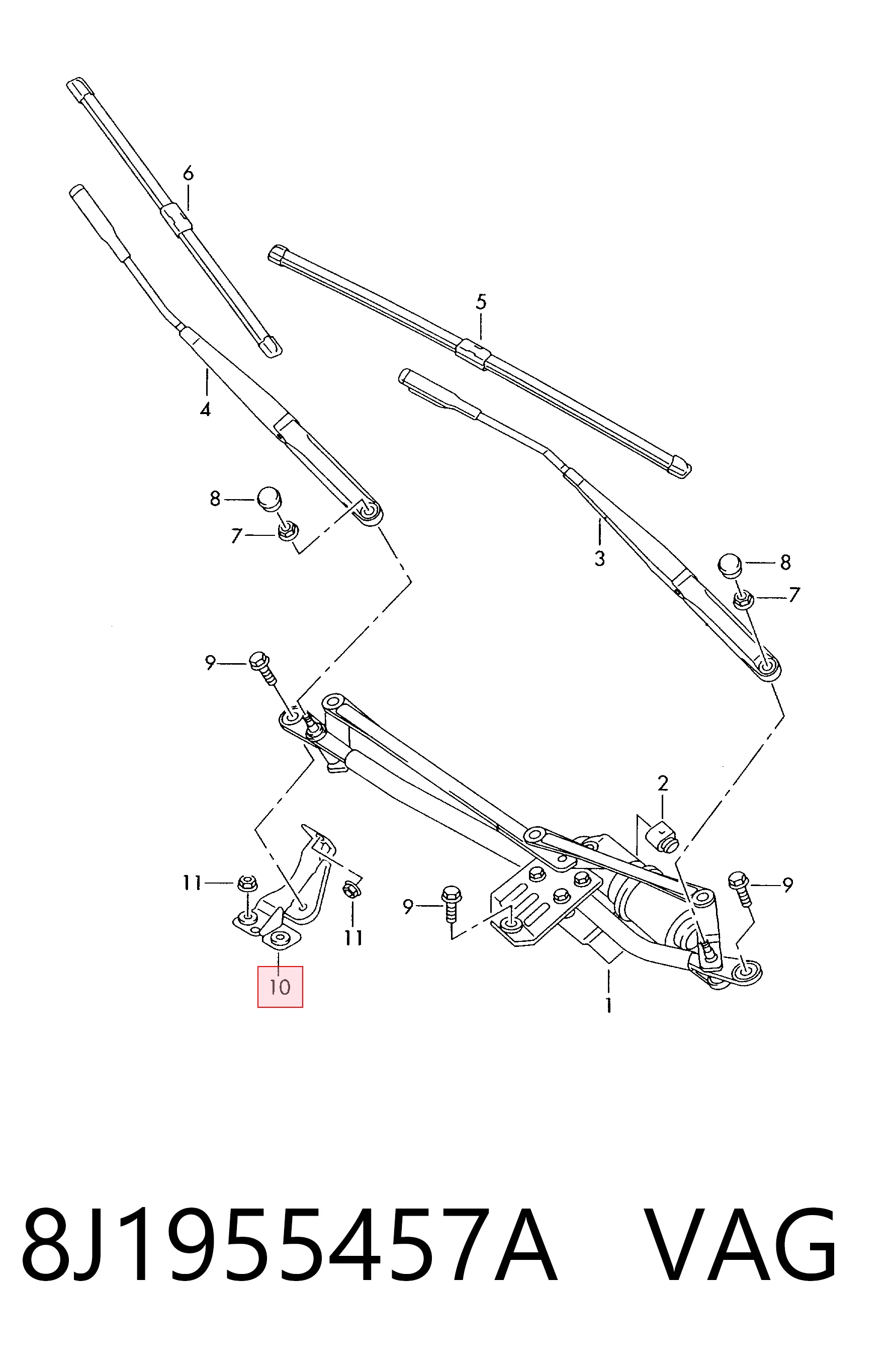 8J1955457A VAG