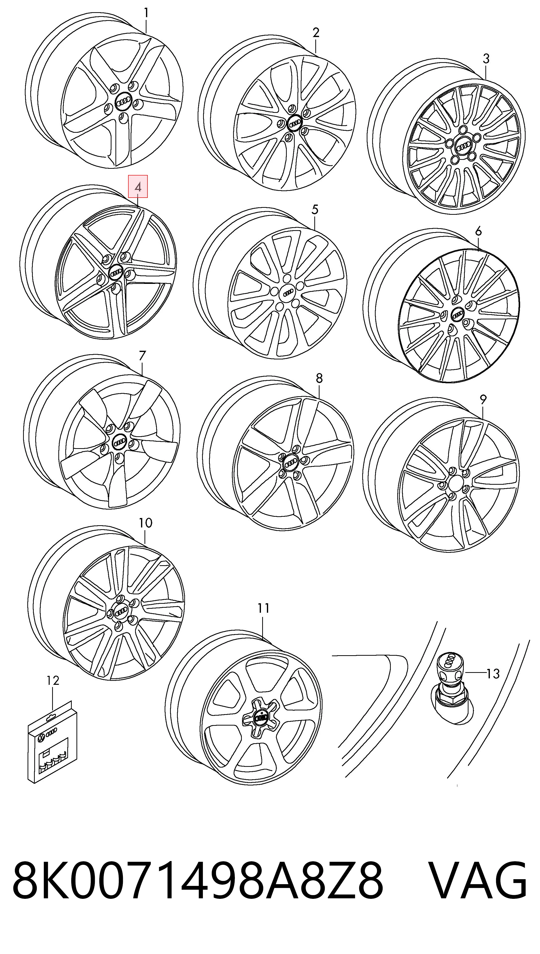 8K0071498A8Z8 VAG Aros