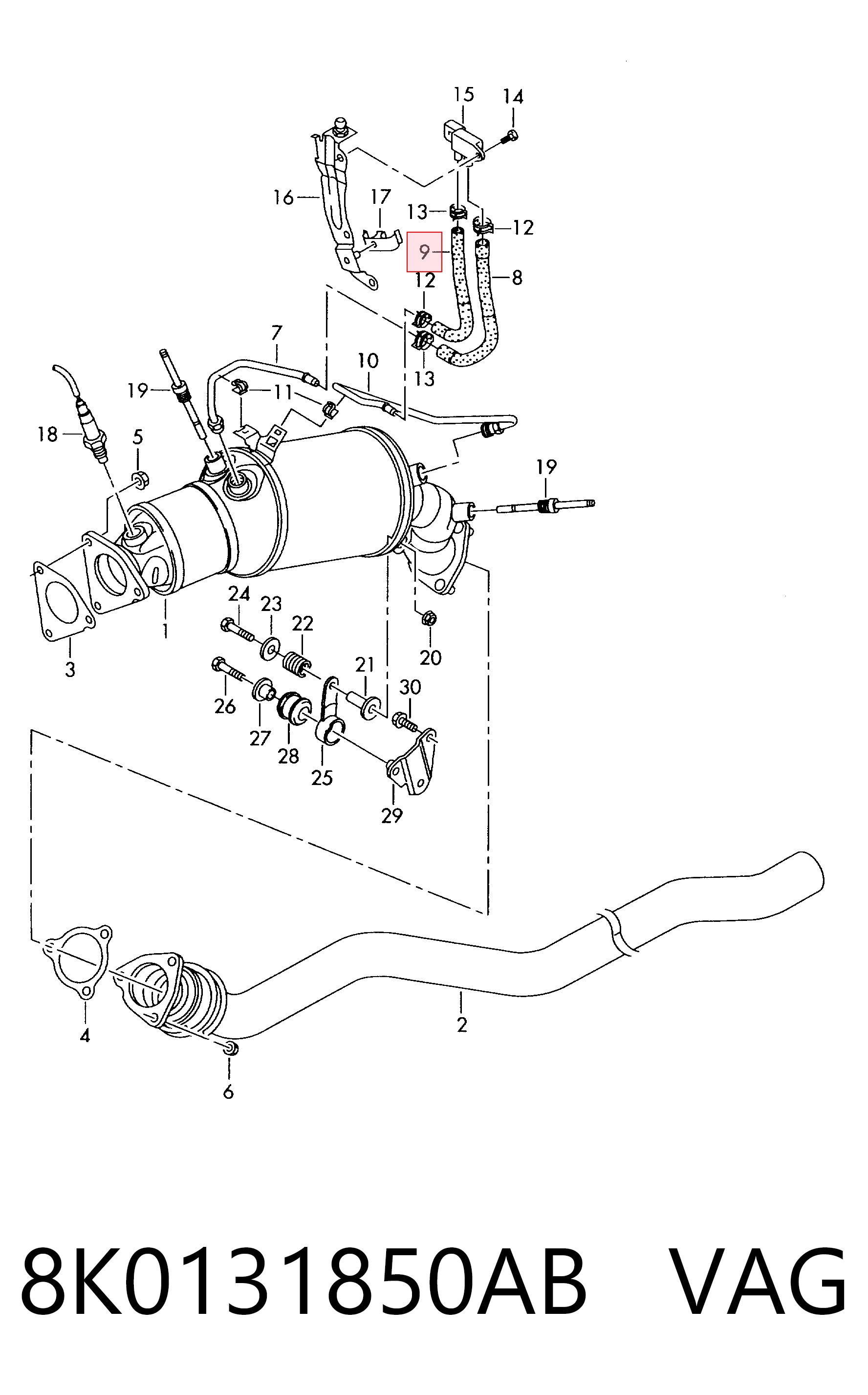 8K0131850AB VAG