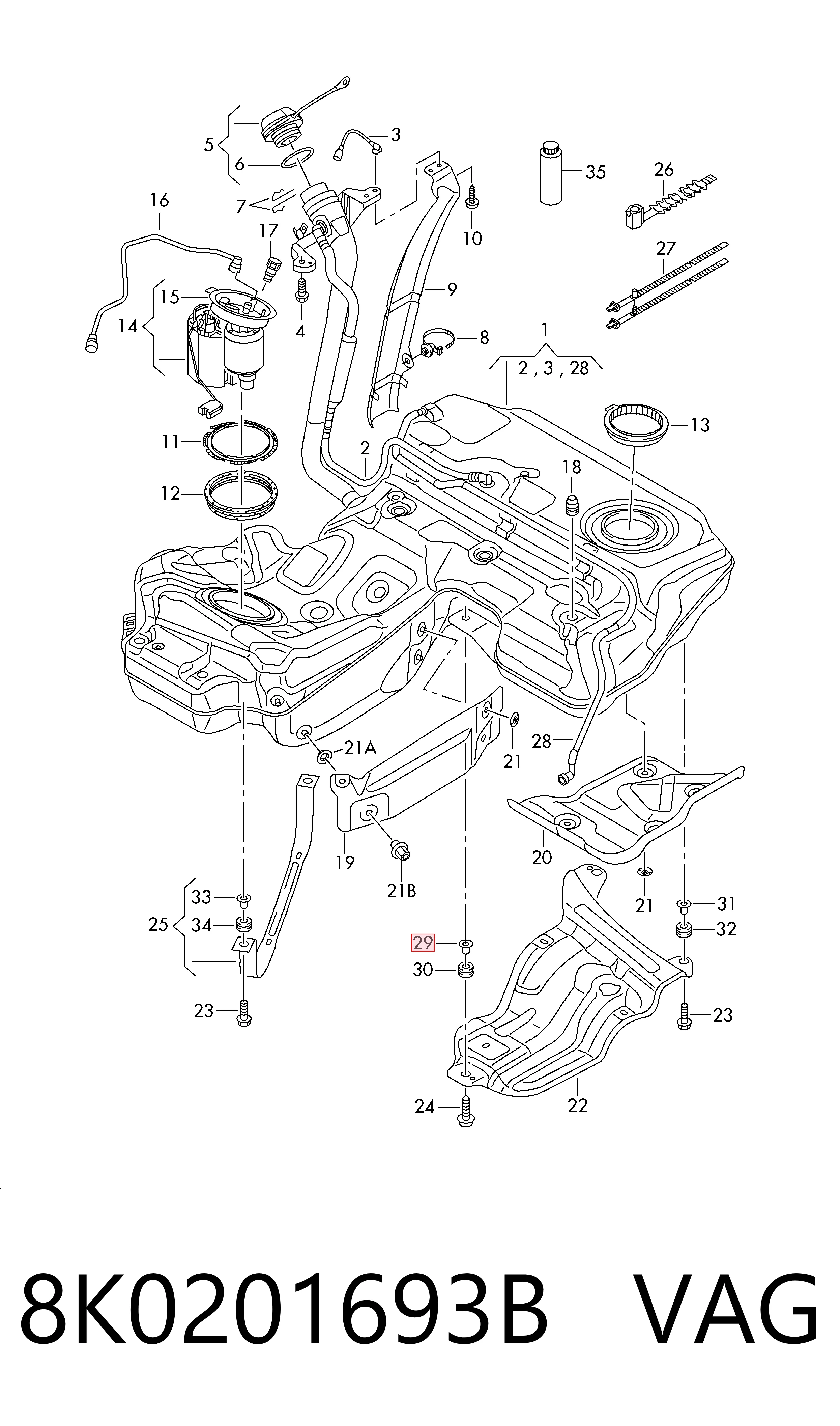 8K0201693B VAG 