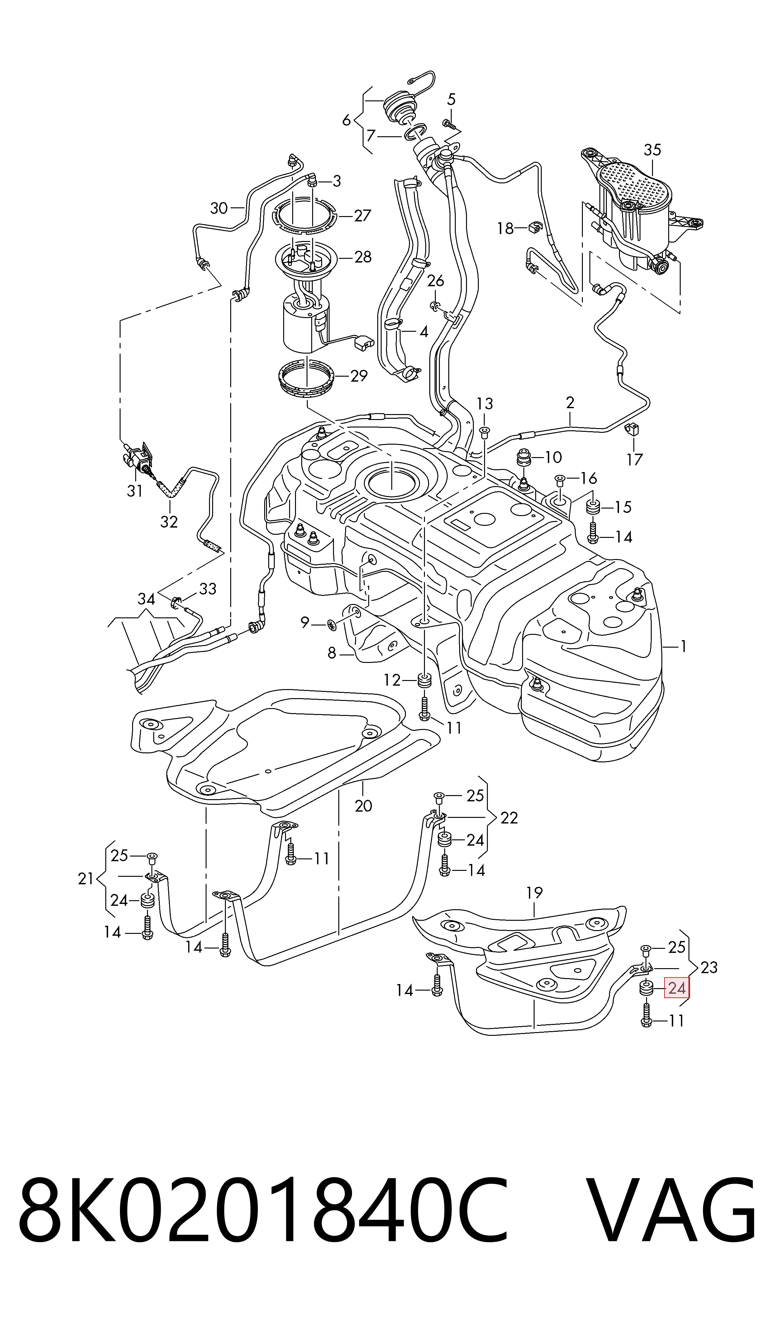 8K0201840C VAG