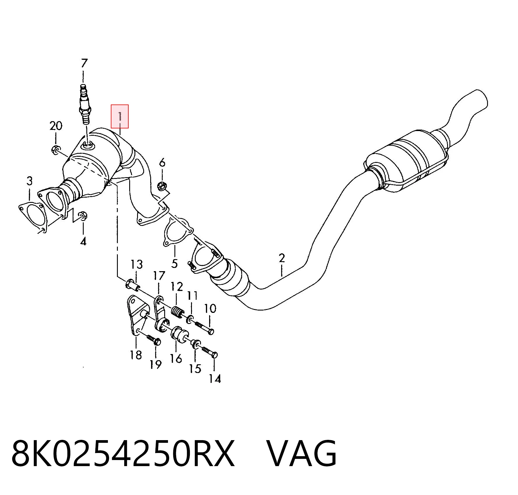Catalizador para Audi A4 8K5
