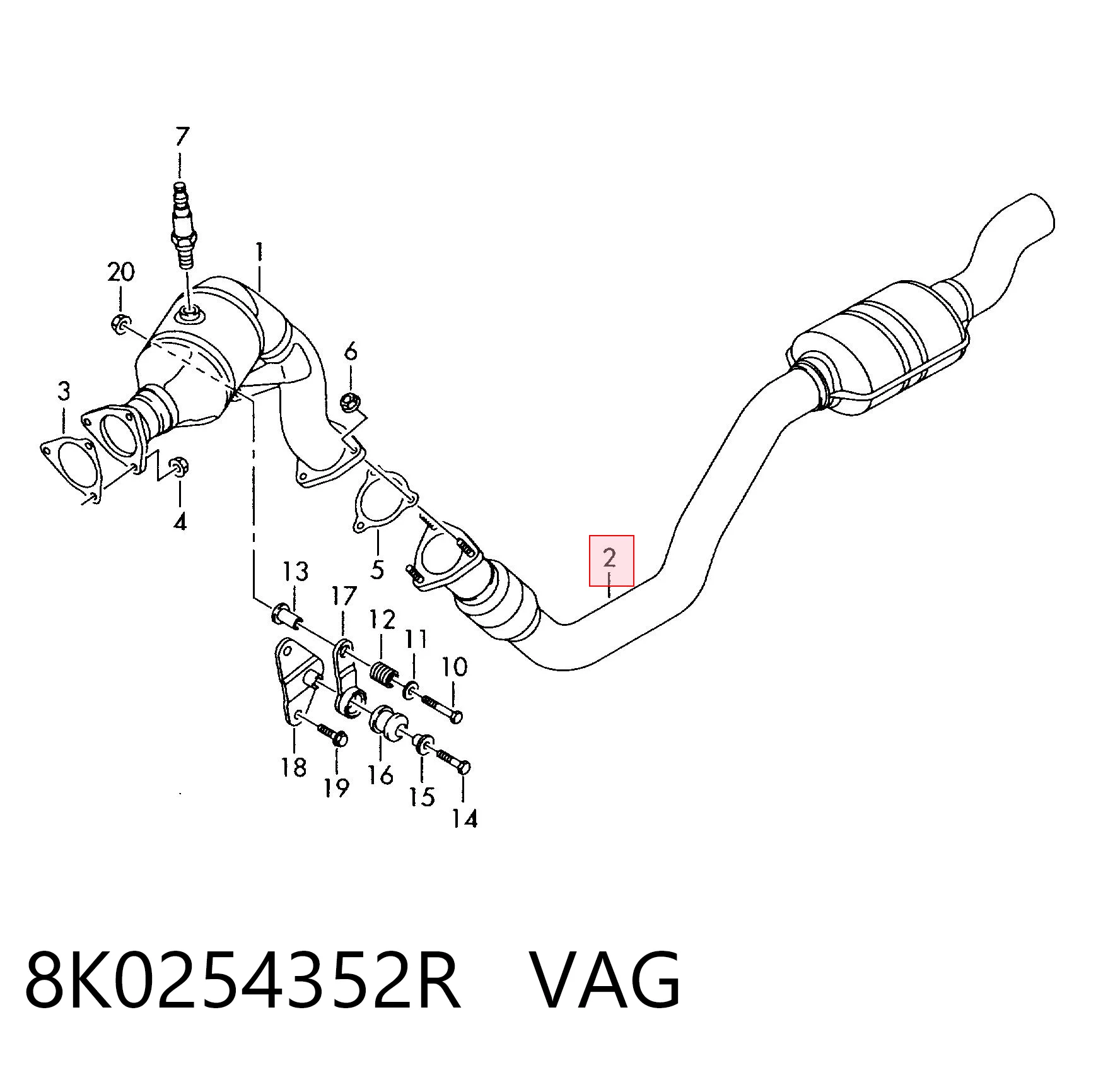 8K0254352R VAG