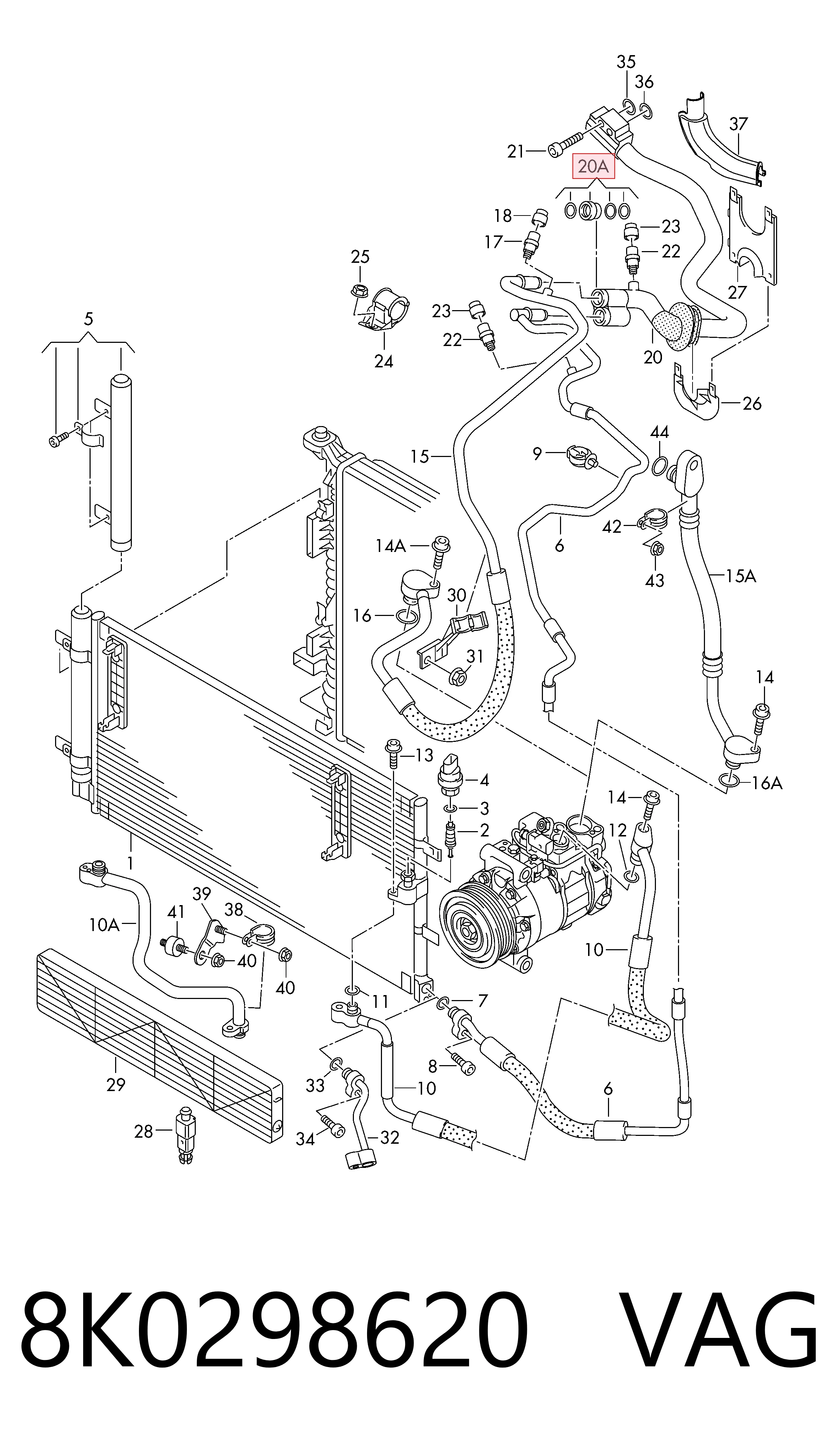 8K0298620 VAG