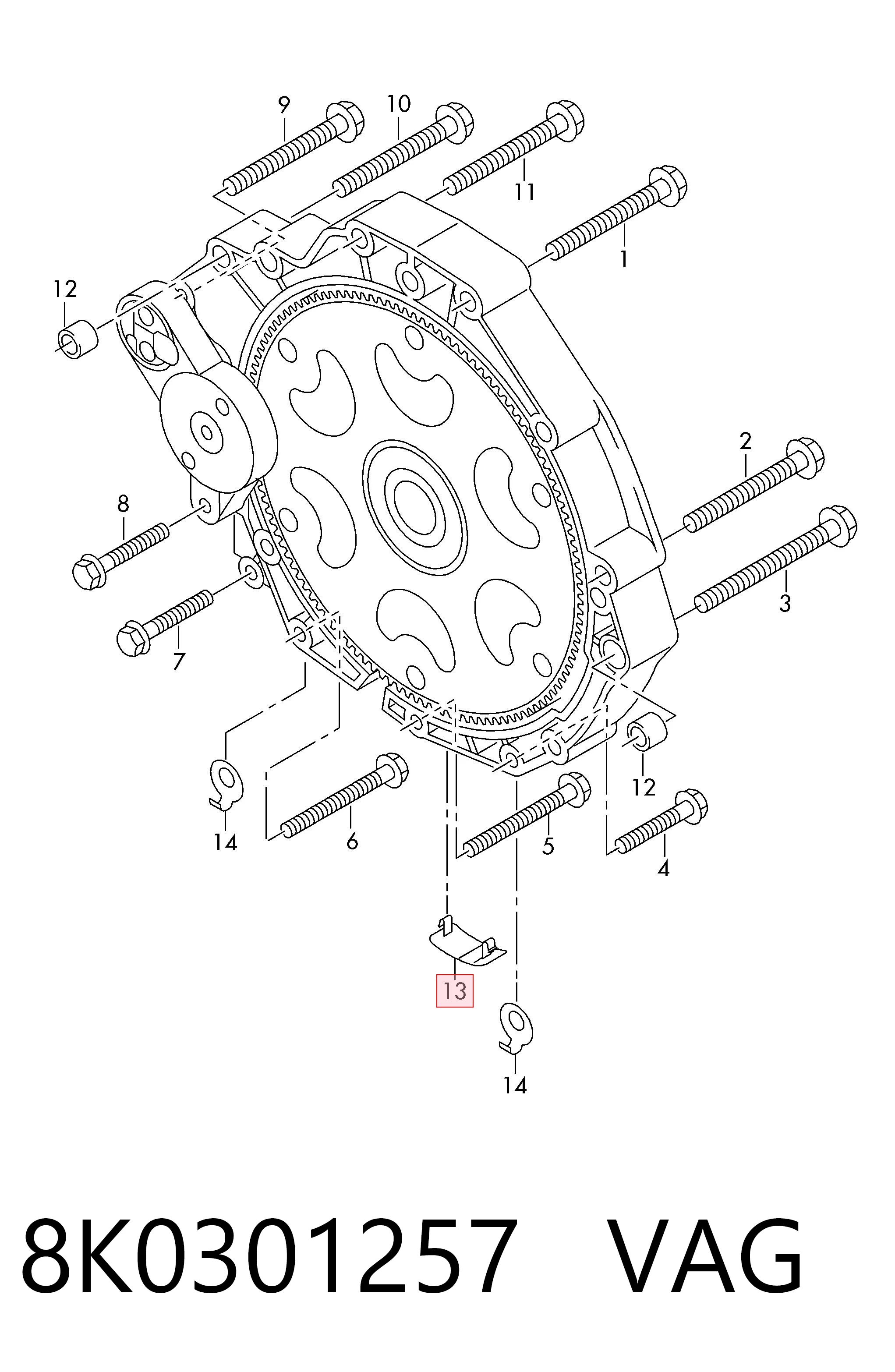 8K0301257 VAG