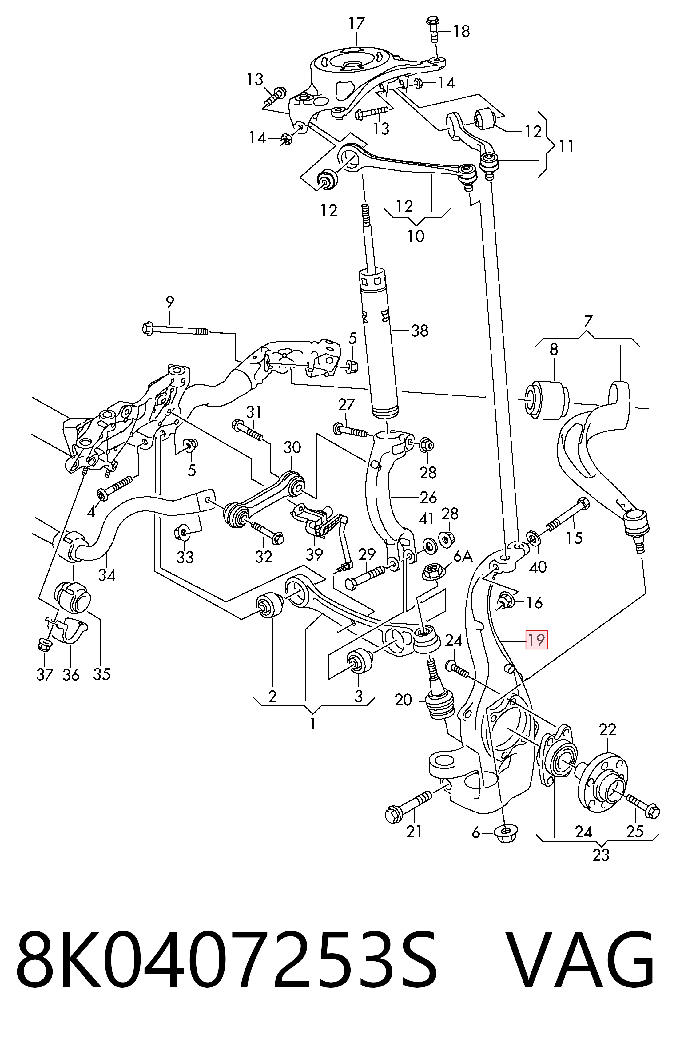 8K0407253S VAG