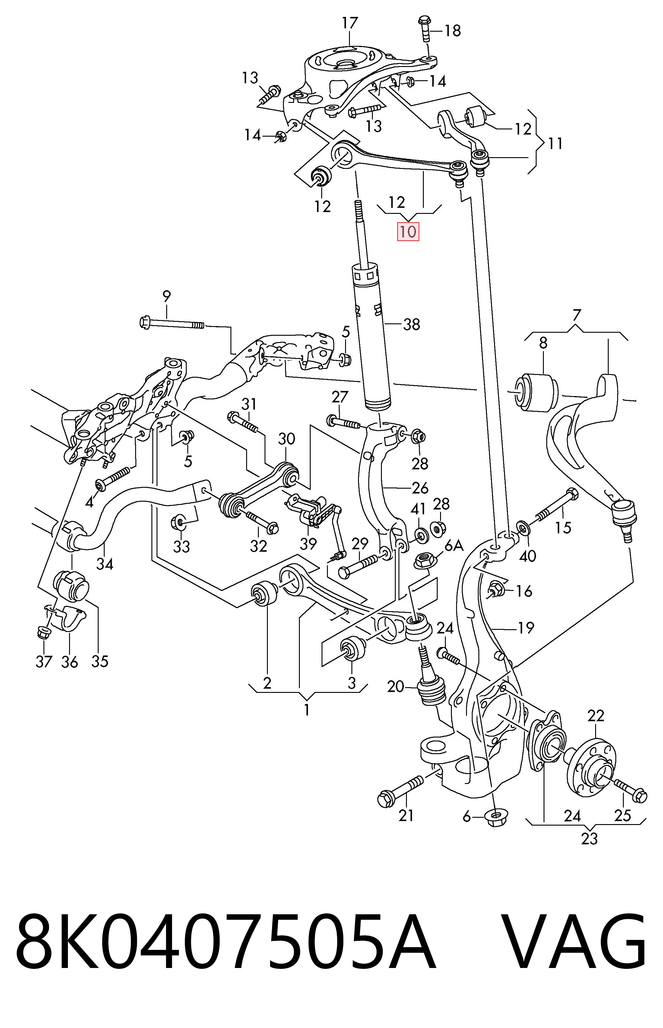 8K0407505A VAG