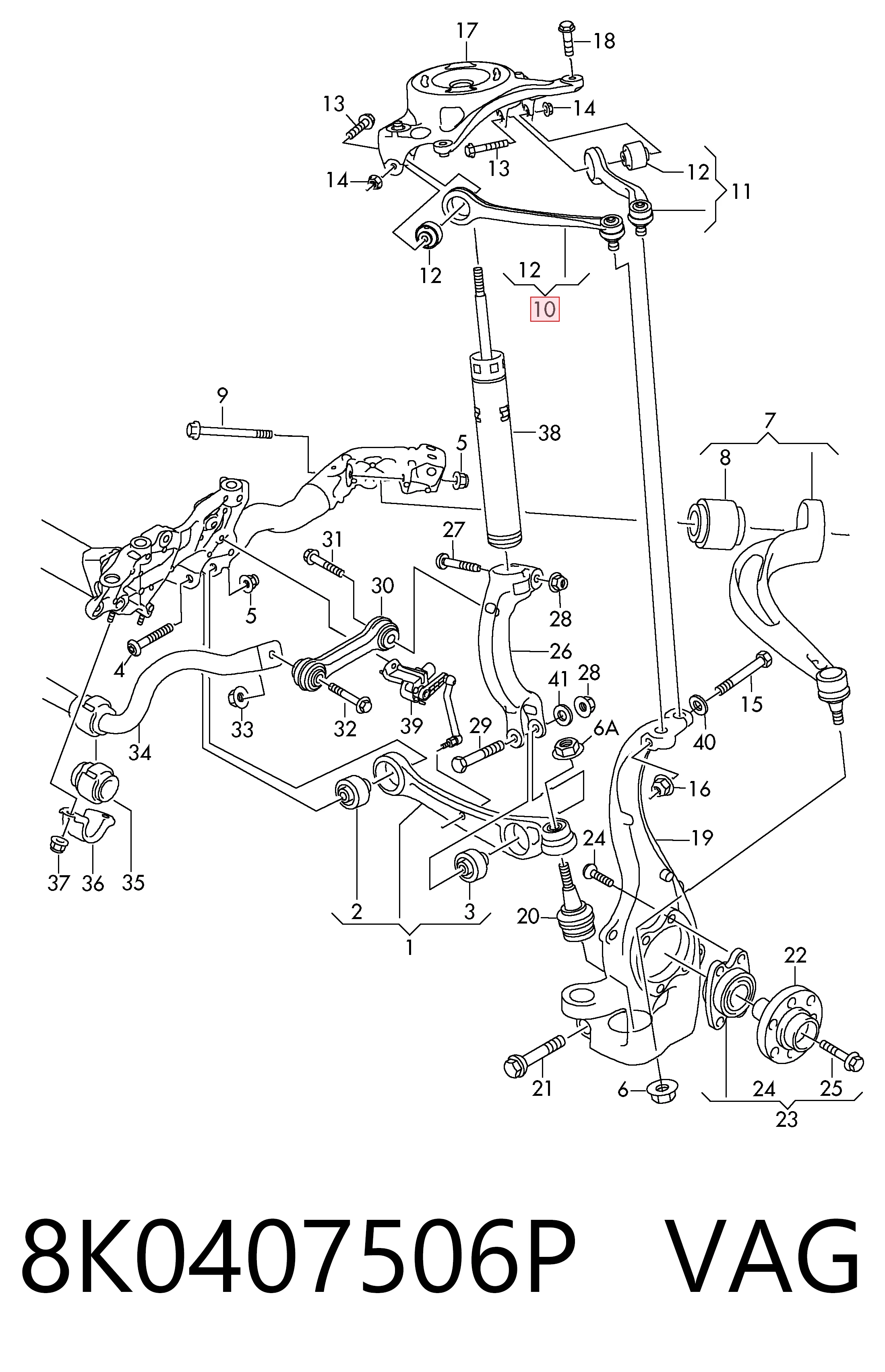 8K0407506P VAG