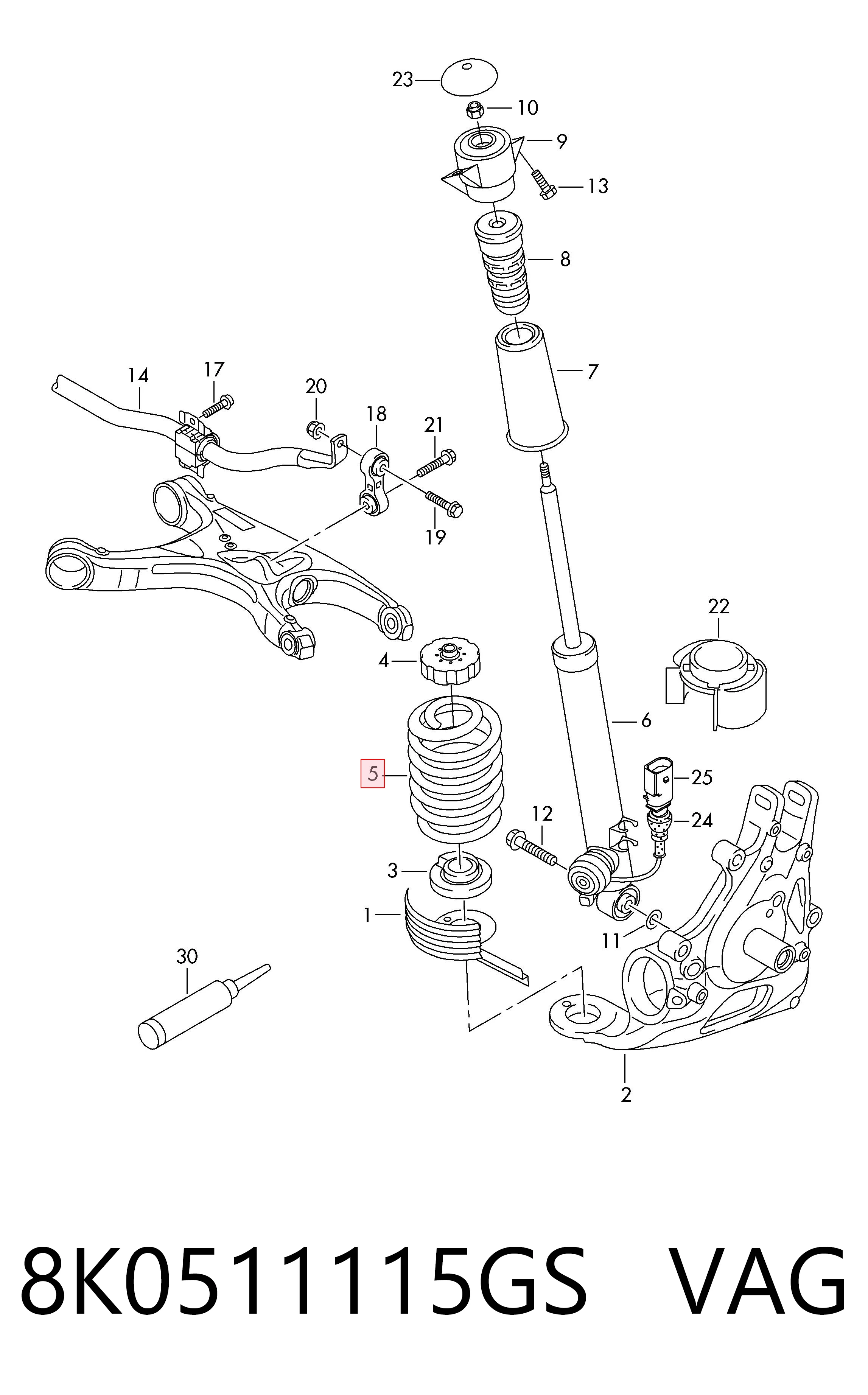 8K0511115GS VAG