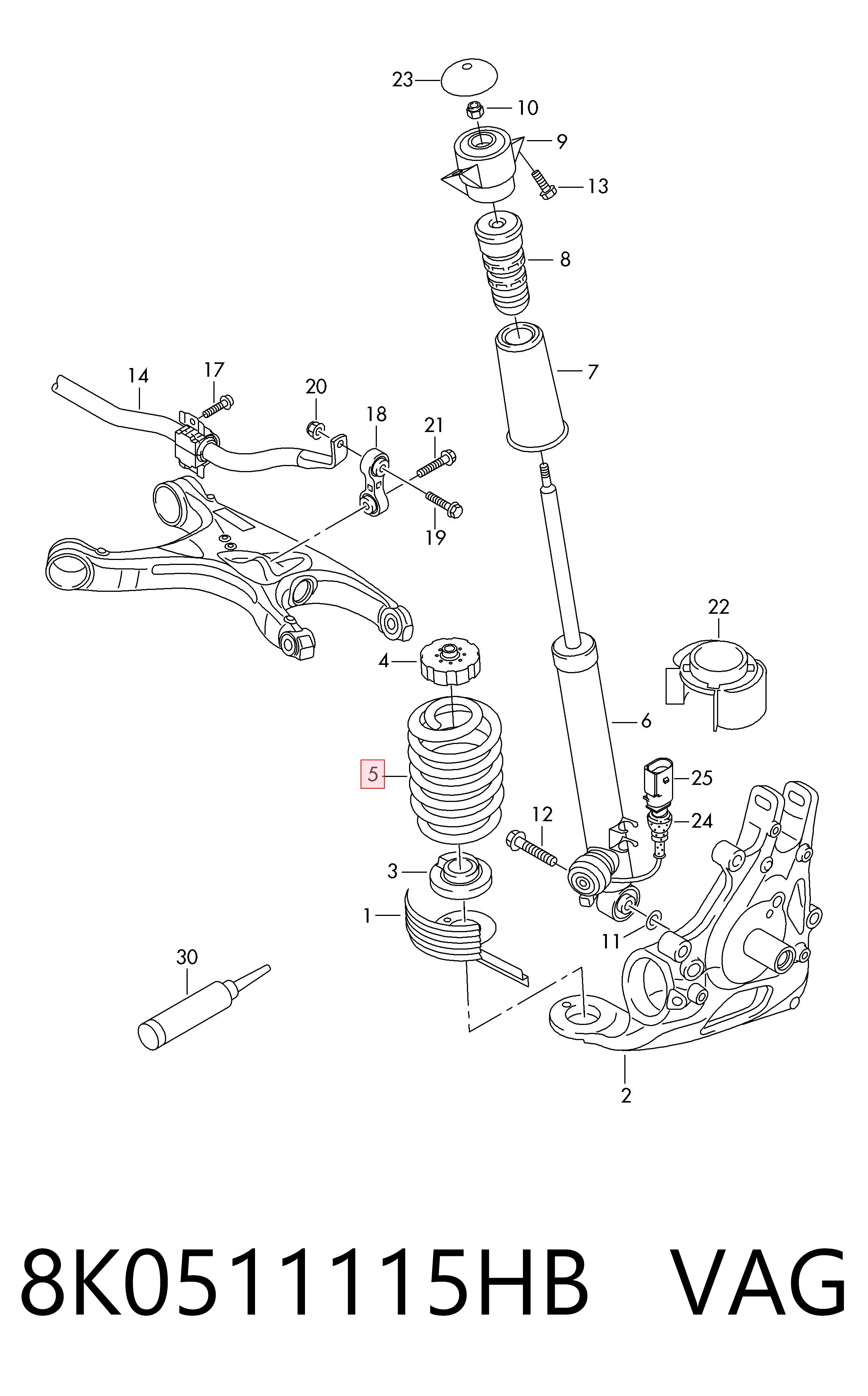 8K0511115HB VAG