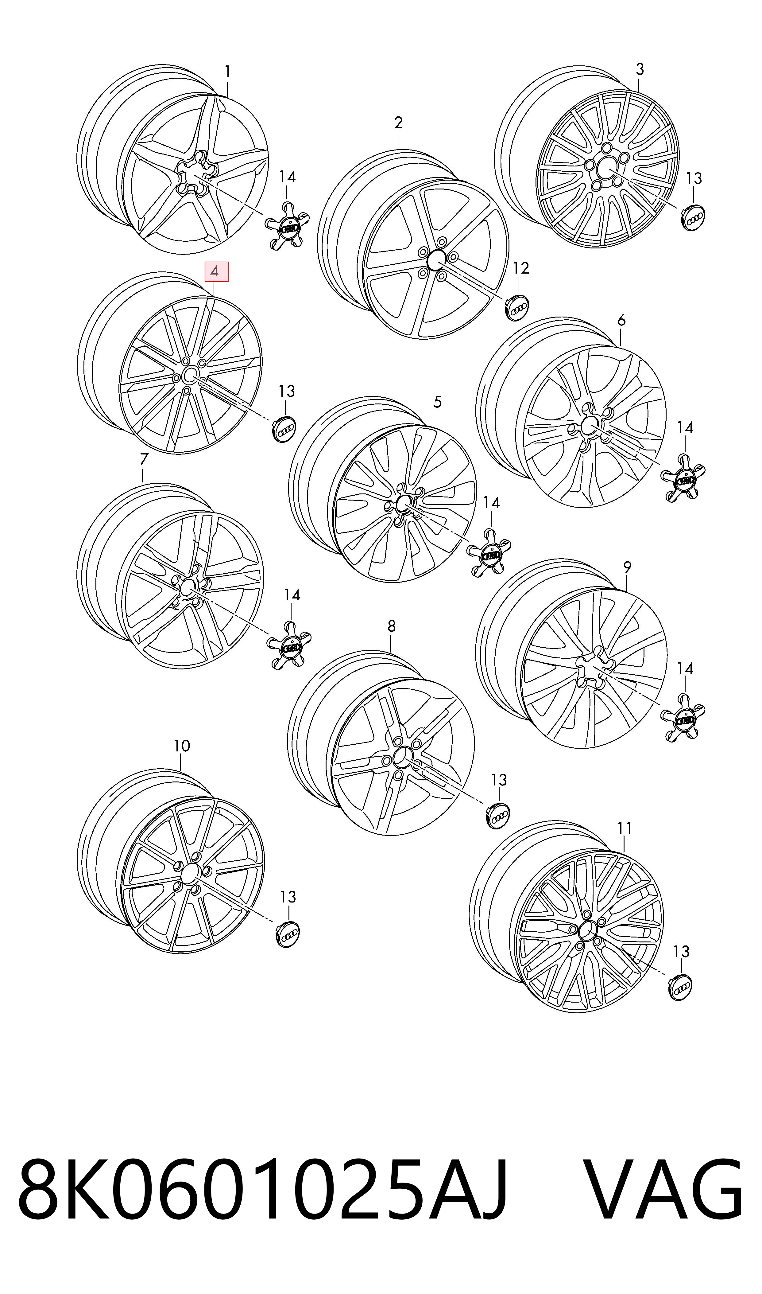 8K0601025AJ VAG Aros