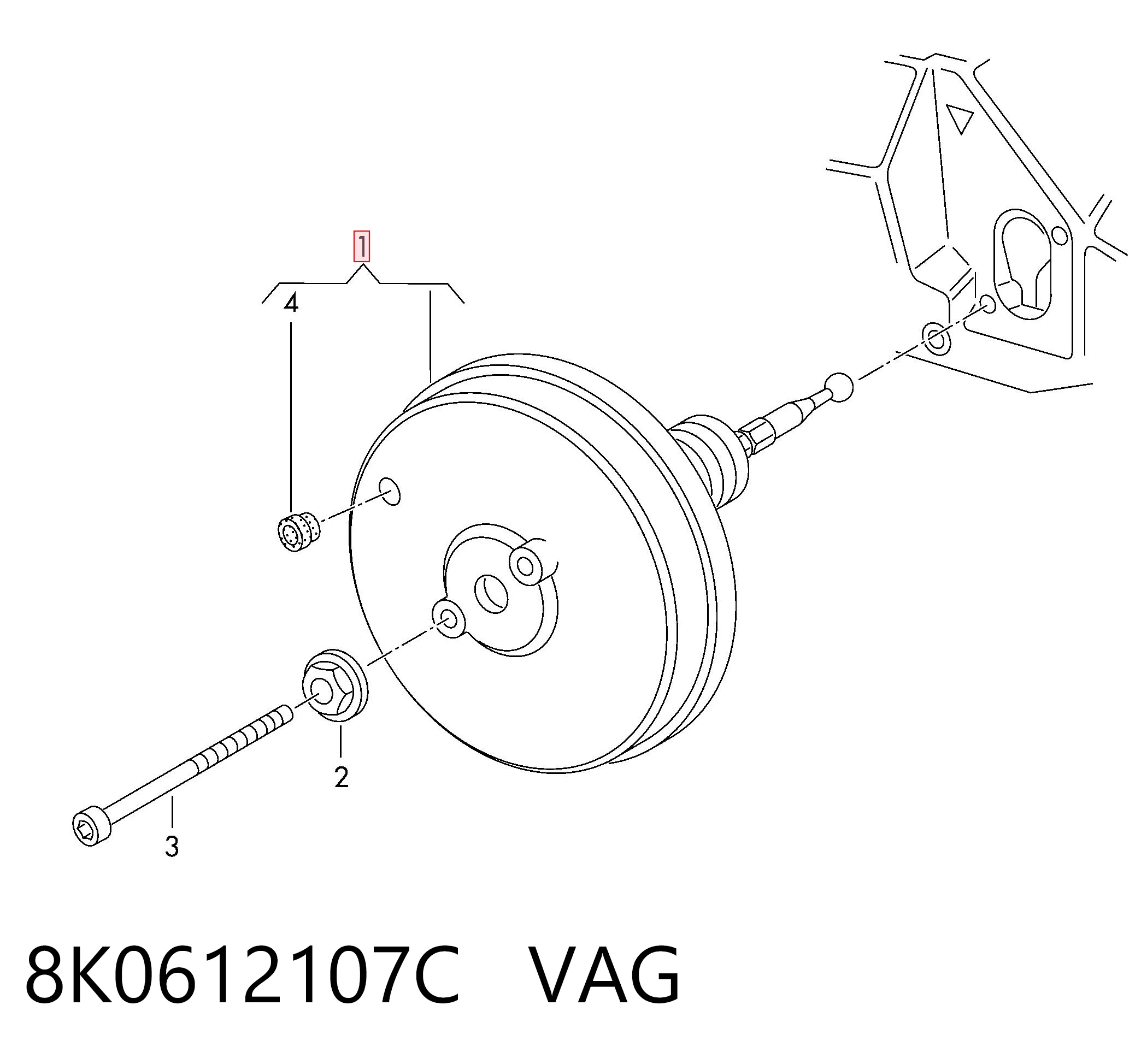 8K0612107C VAG