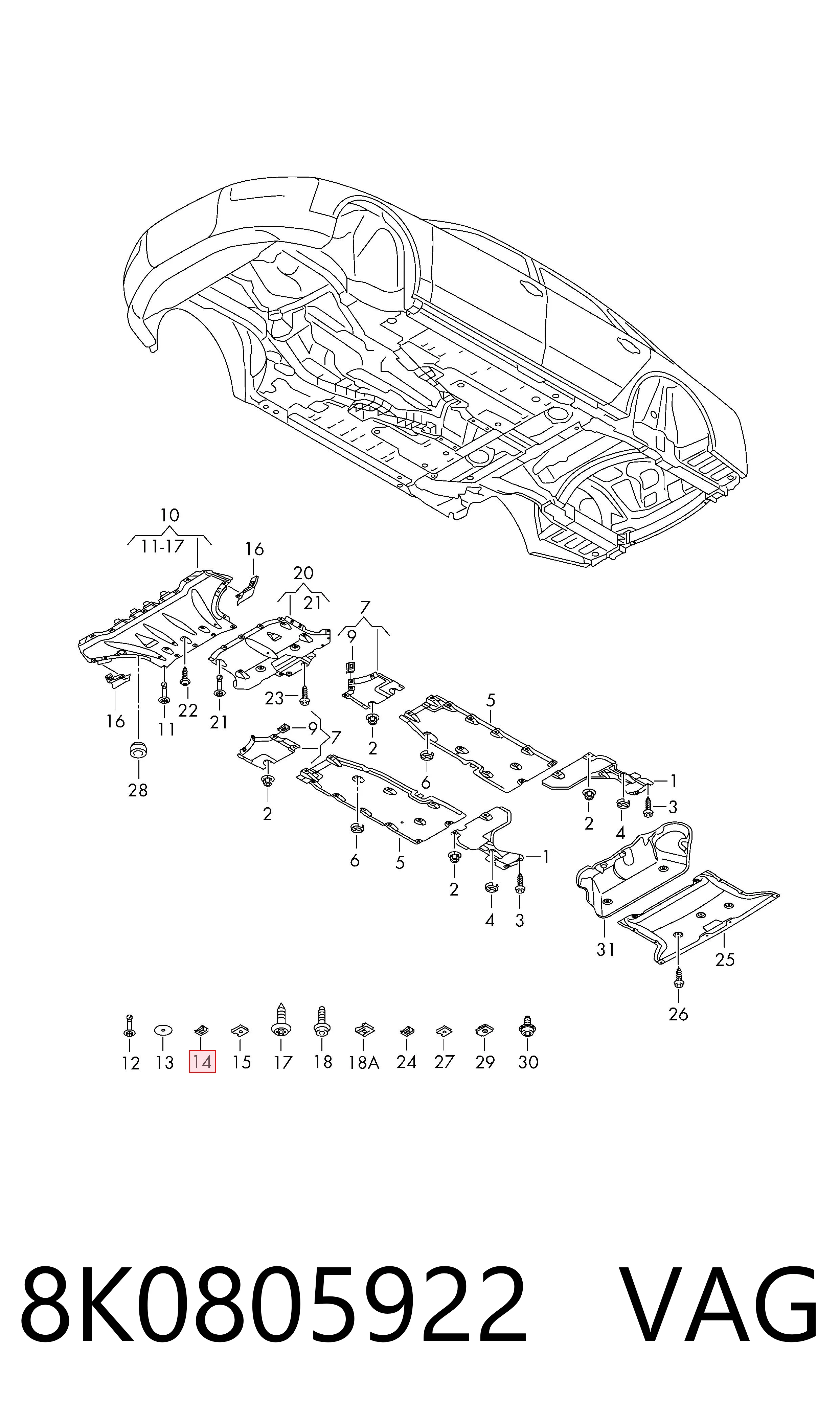 8K0805922 VAG