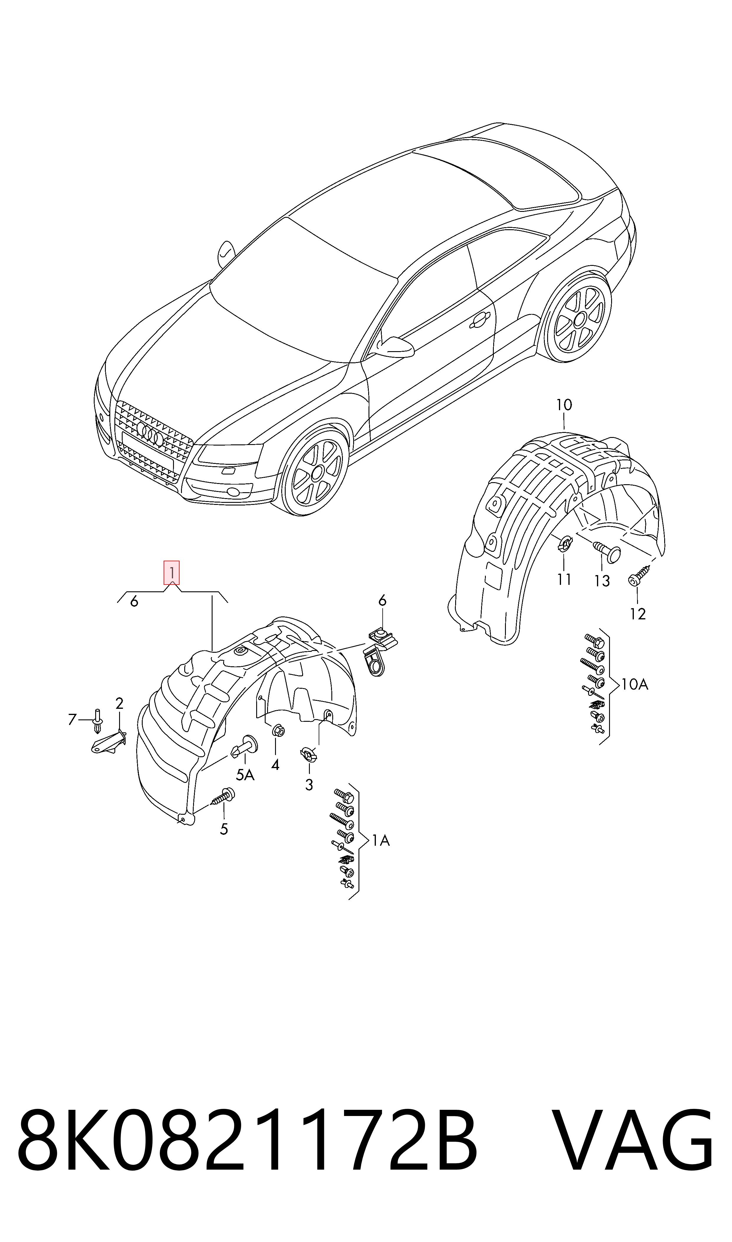 Comprar Paso rueda Audi A4 B8 8K2