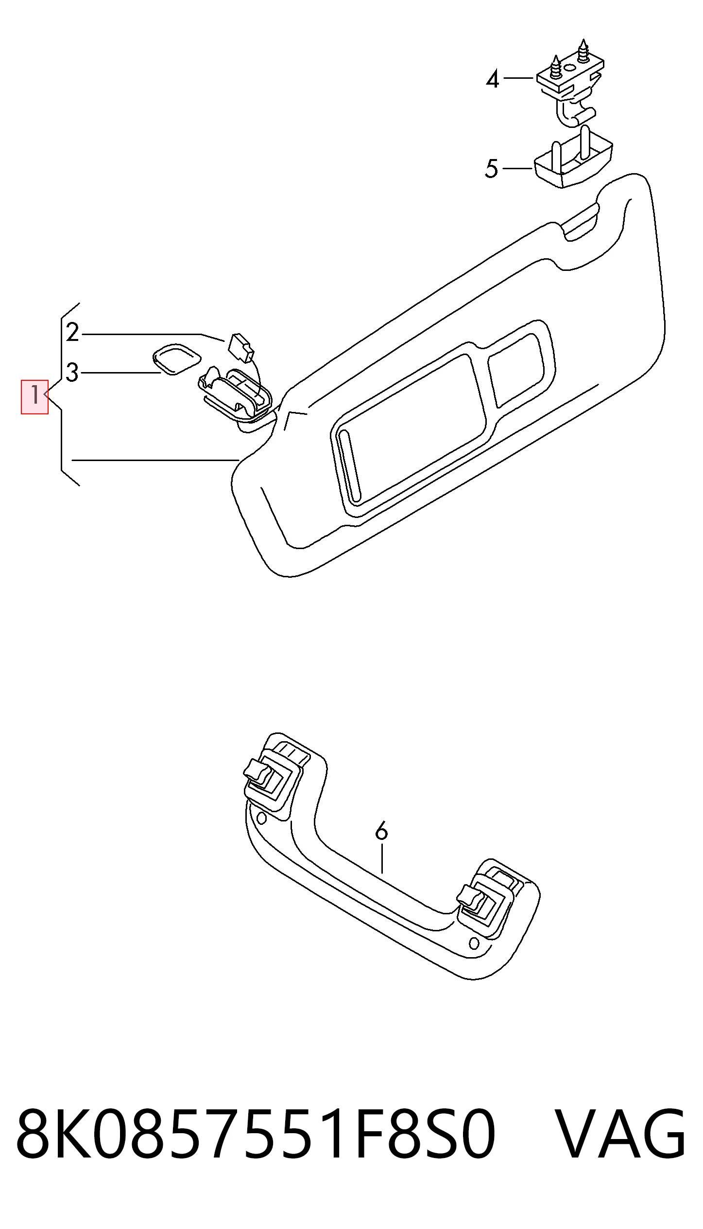 8K0857551F8S0 VAG