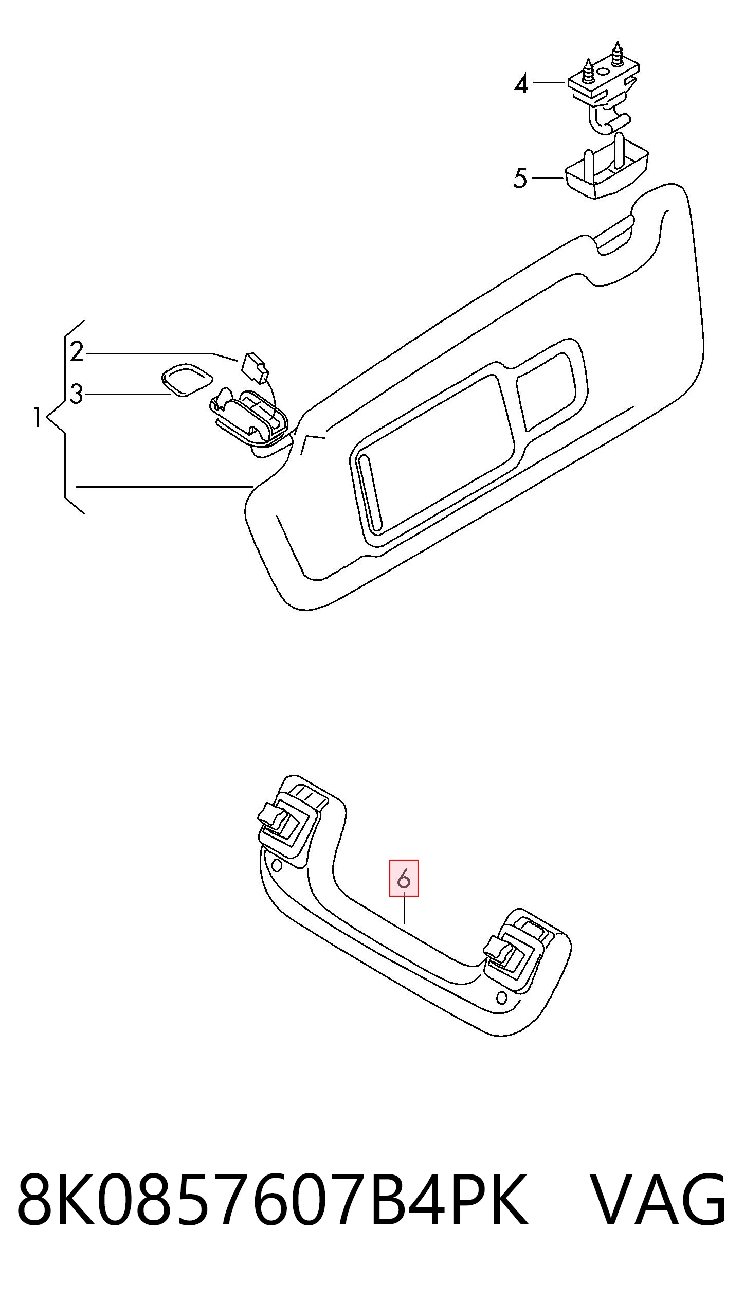 8K0857607B4PK VAG