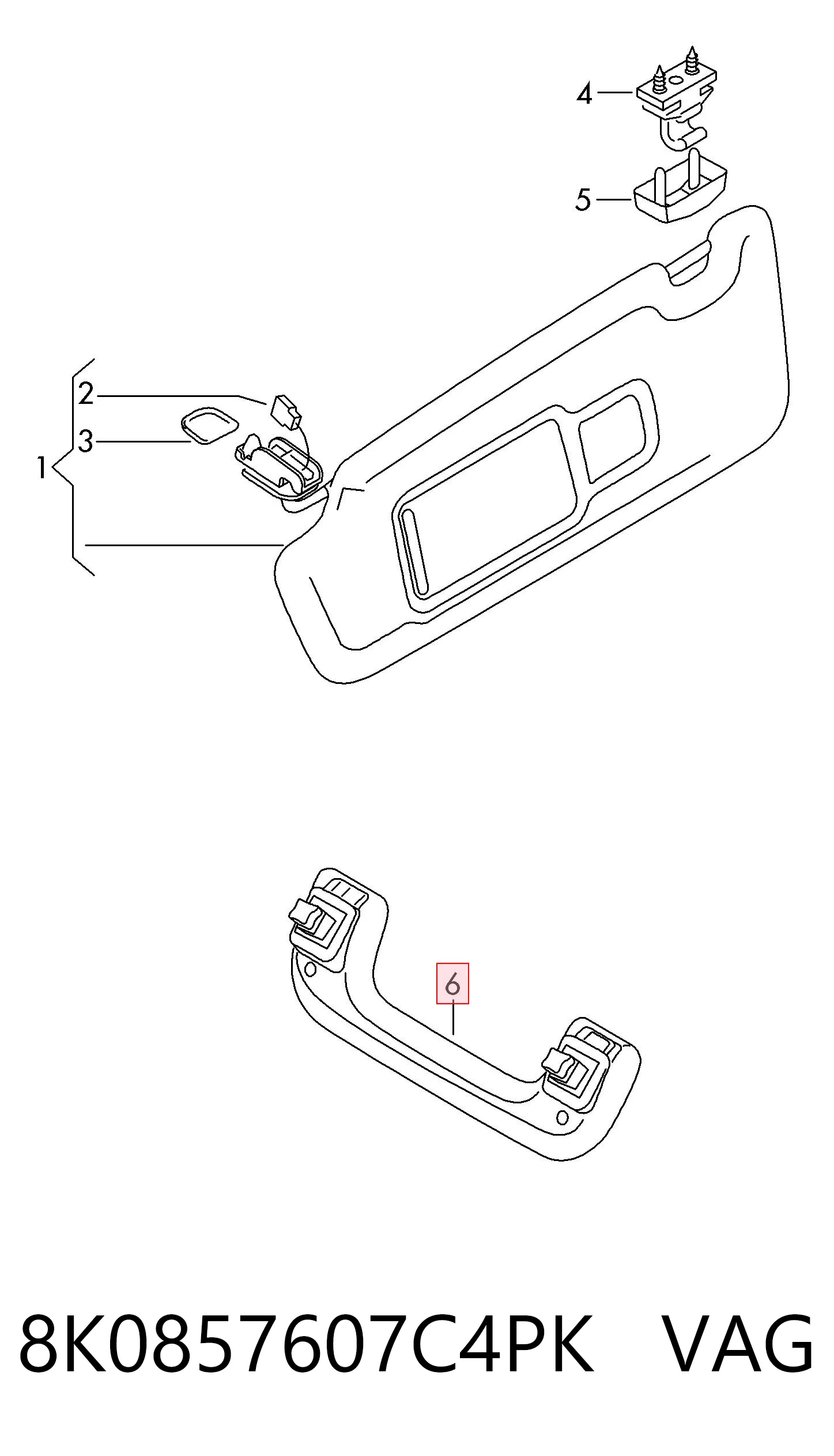8K0857607C4PK VAG