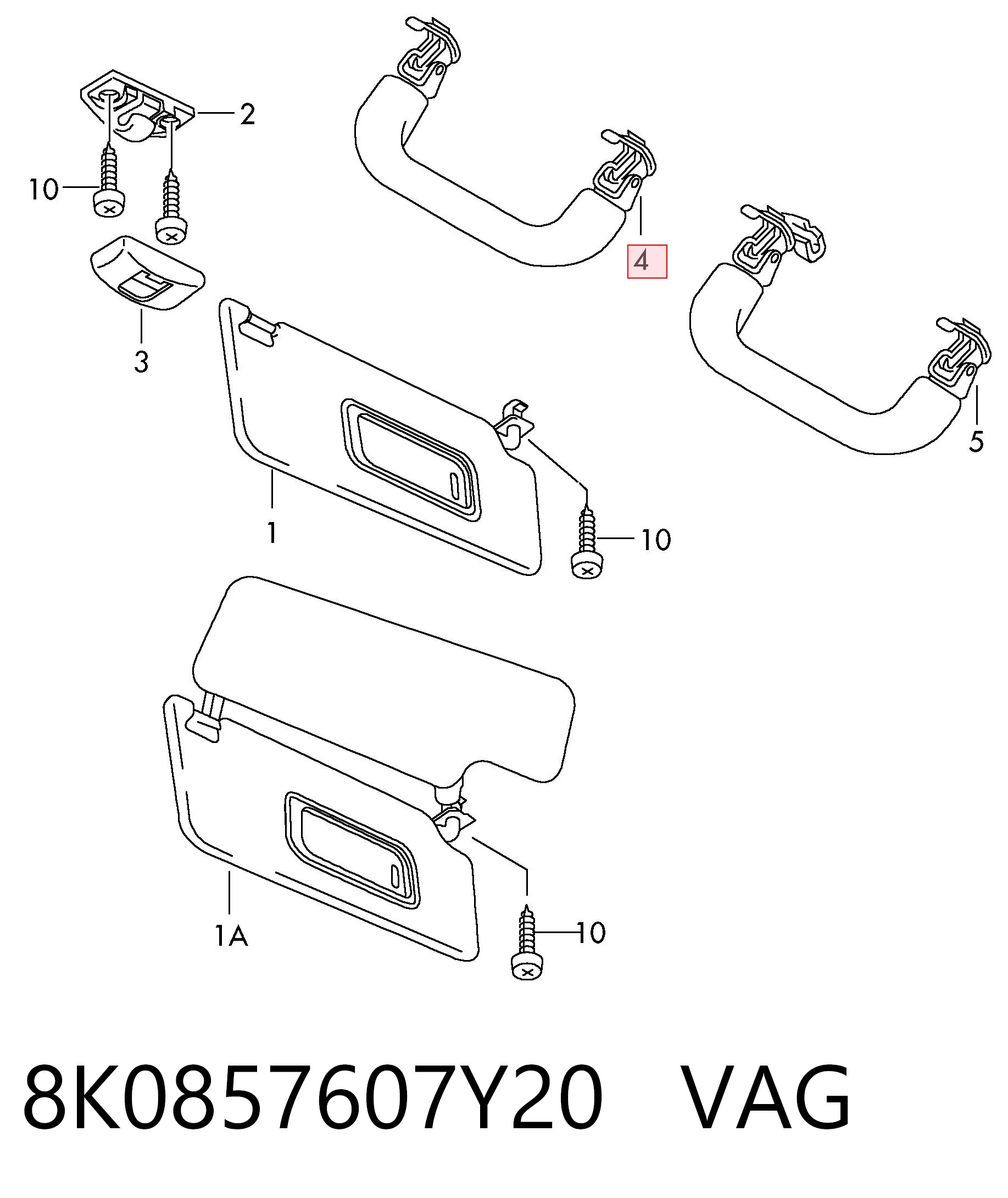 8K0857607Y20 VAG