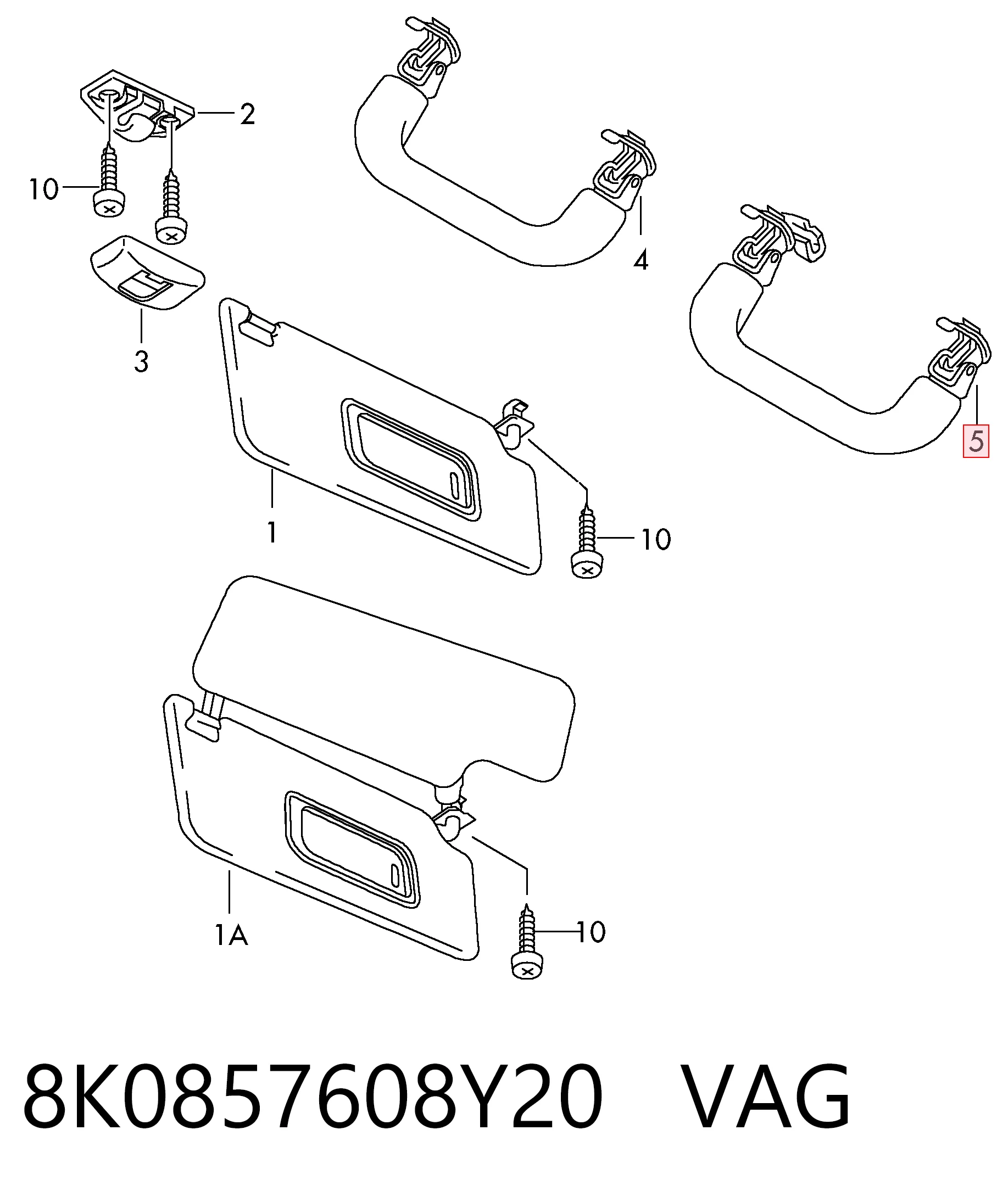 8K0857608Y20 VAG