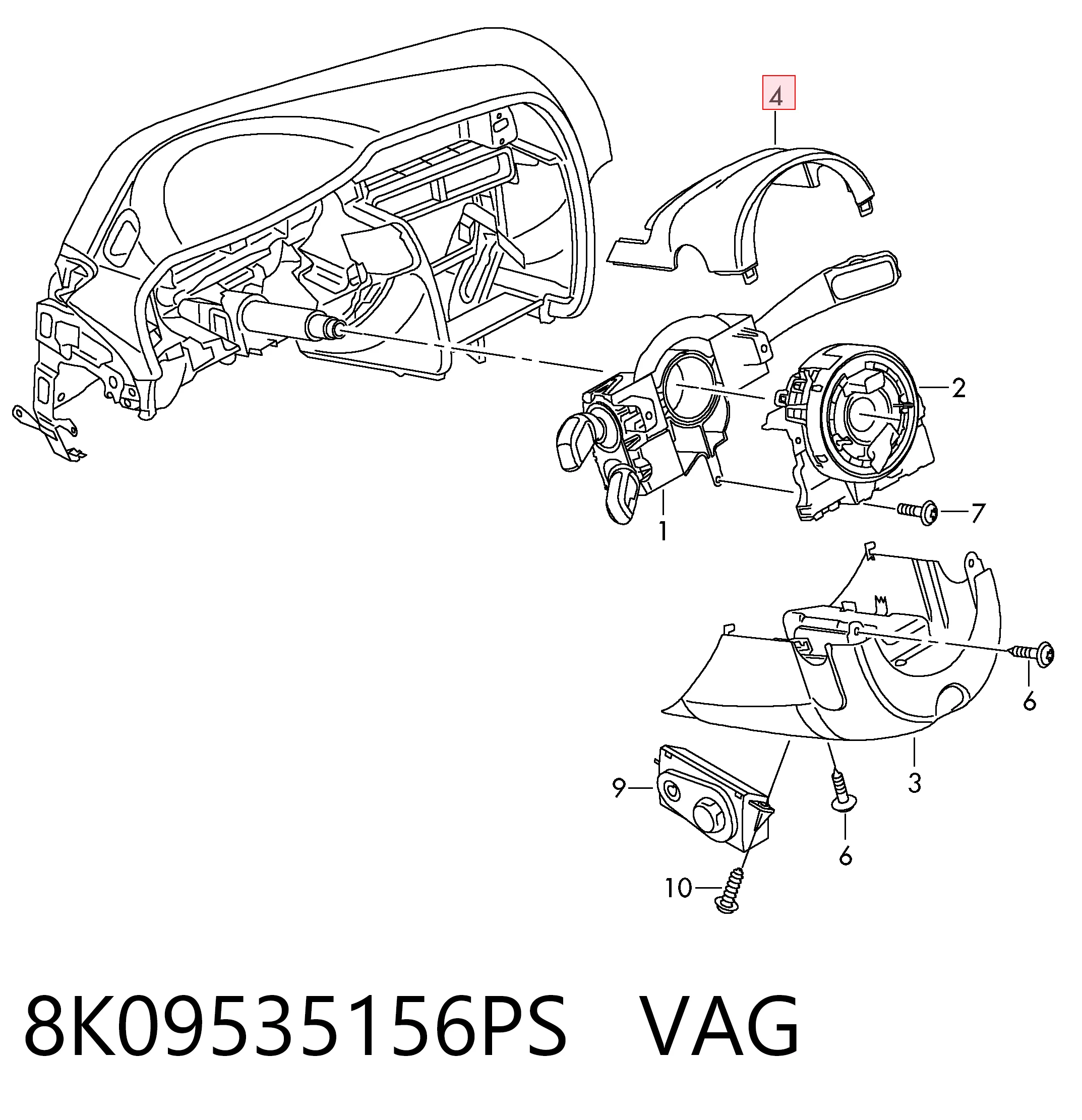 8K09535156PS VAG