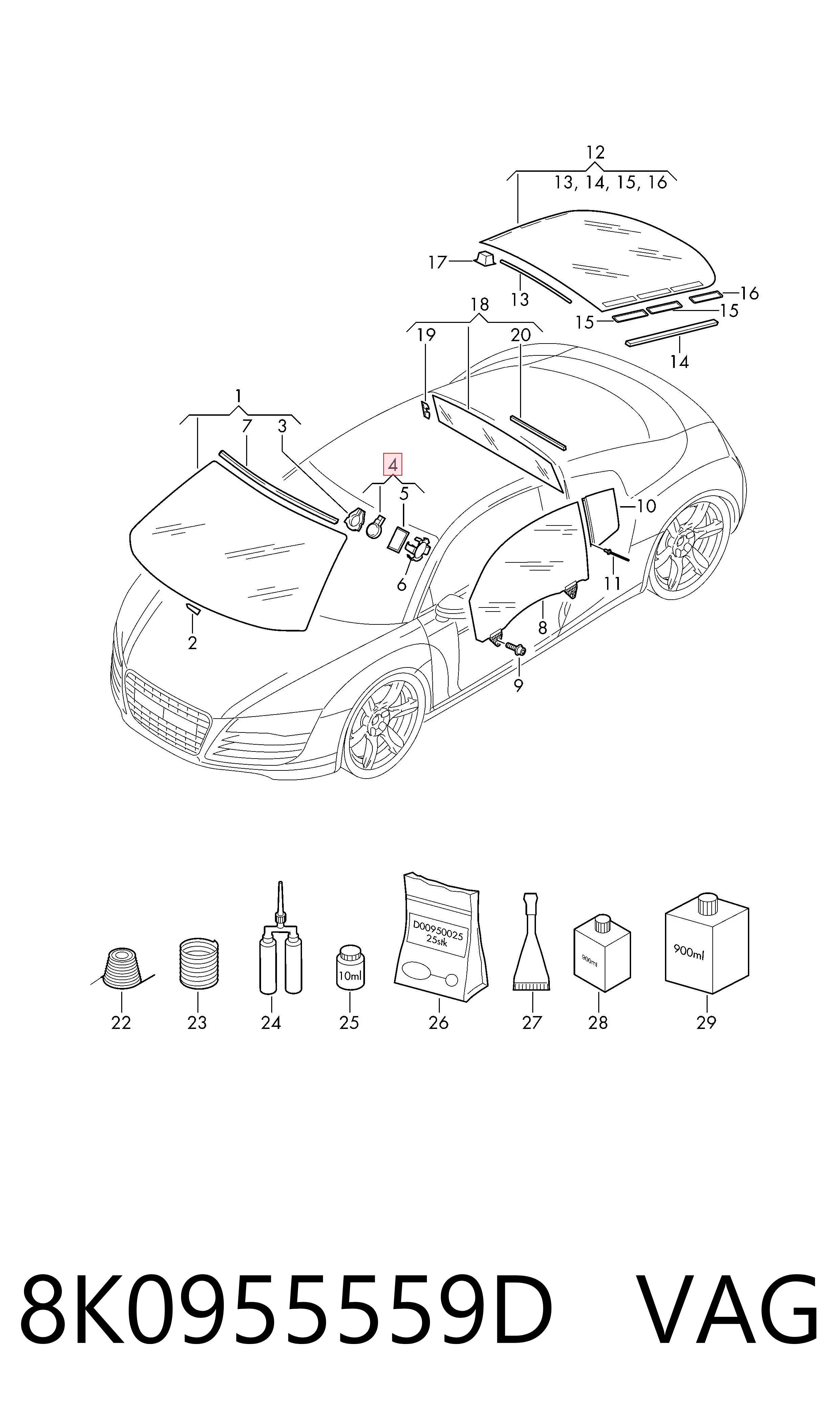 Sensor de lluvia VAG 8K0955559D precio, desde 406,85 EUR