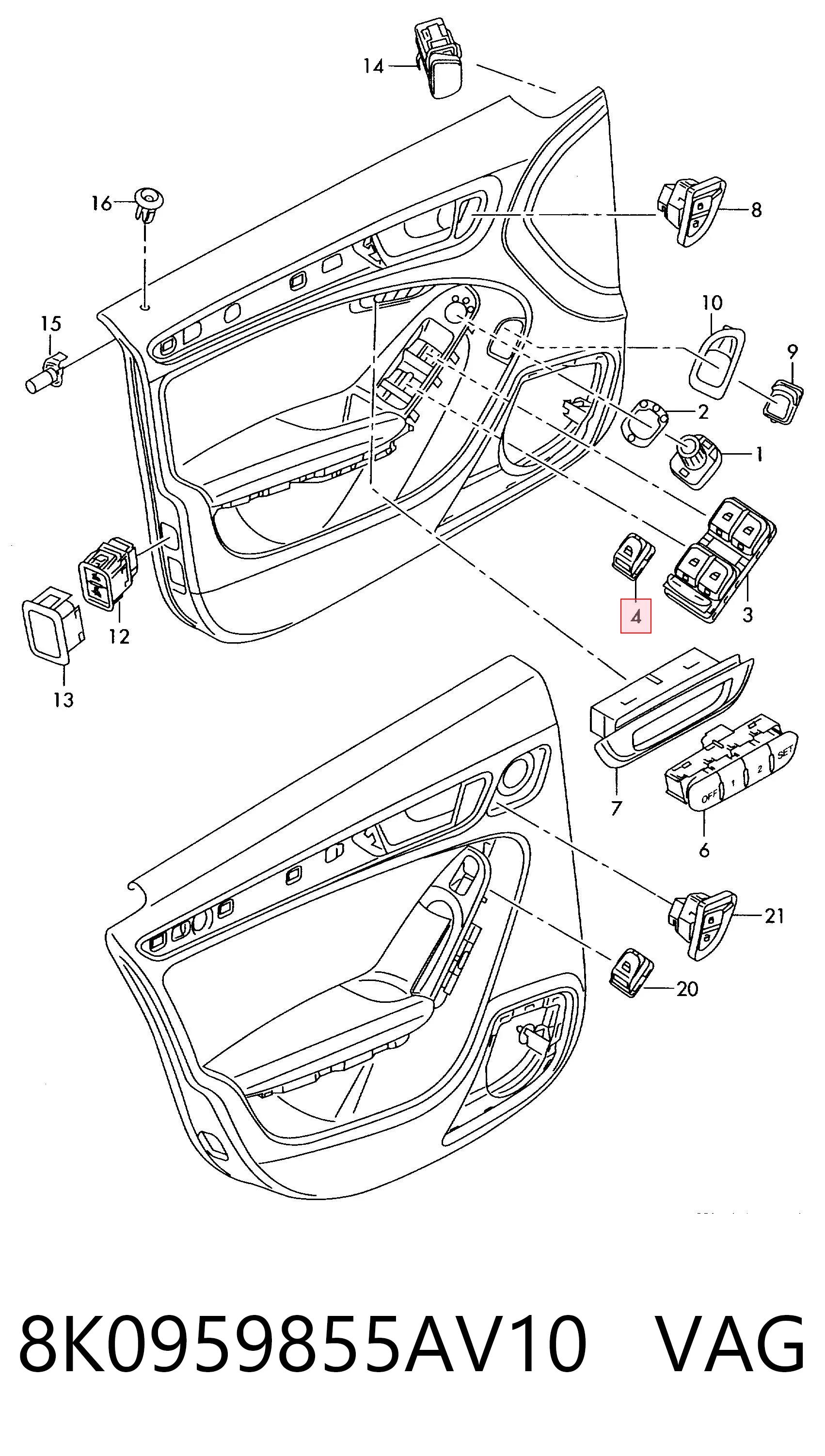 8K0959855AV10 VAG