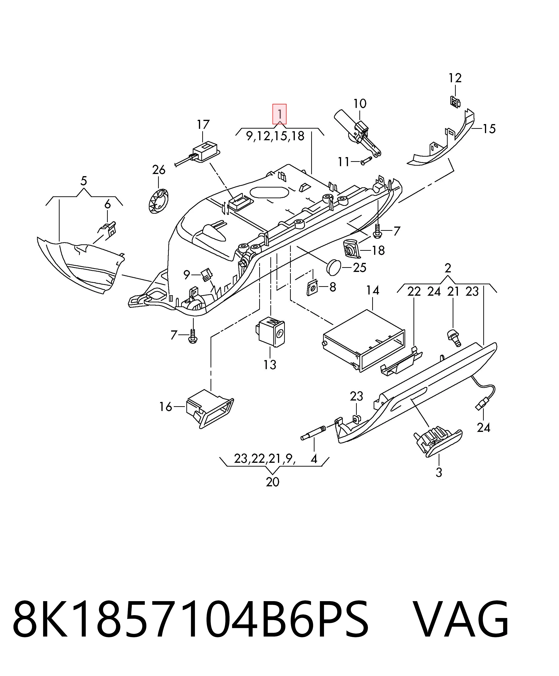 8K1857104B6PS VAG