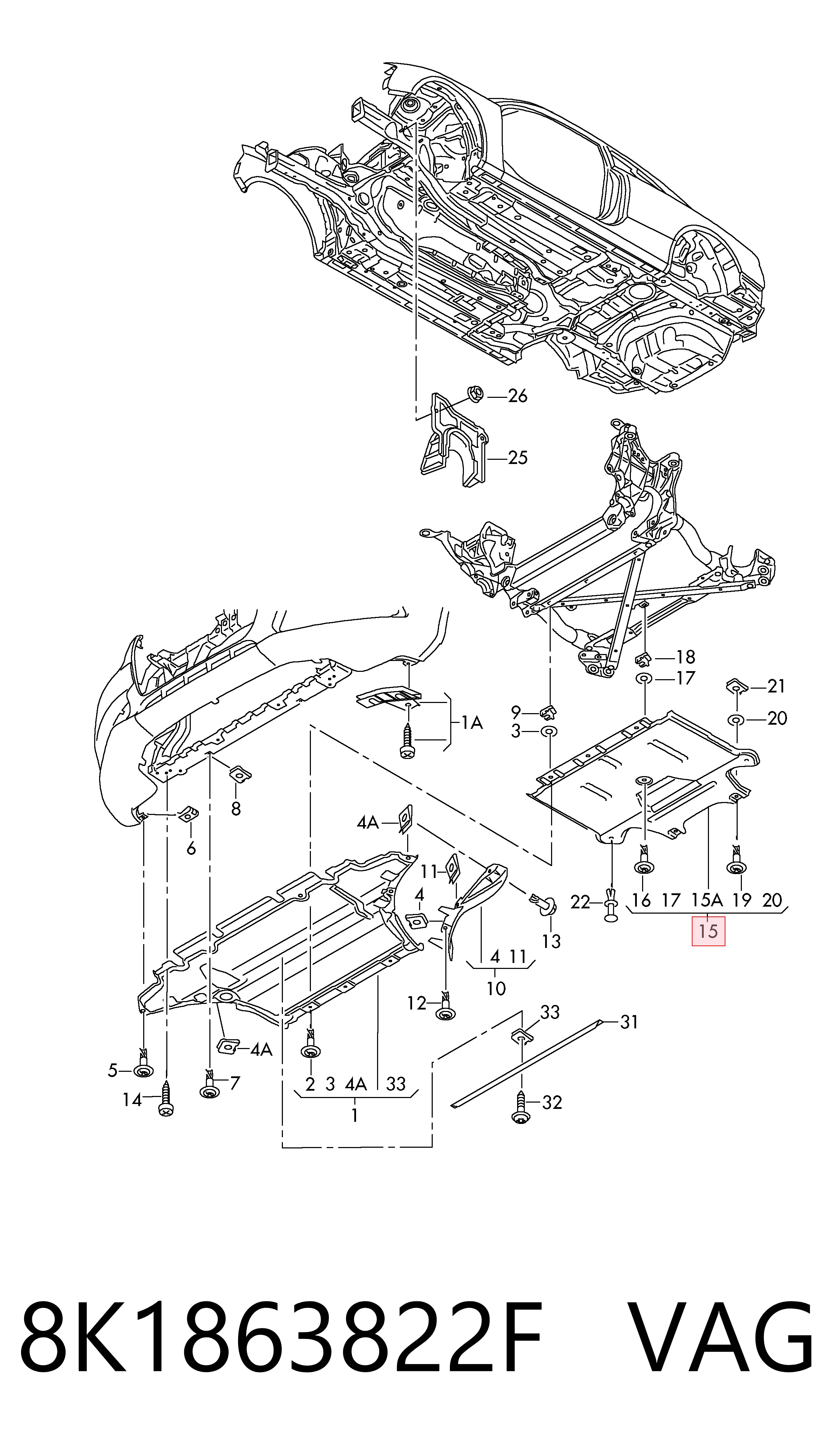 Protección trasera del motor 1208222 FPS