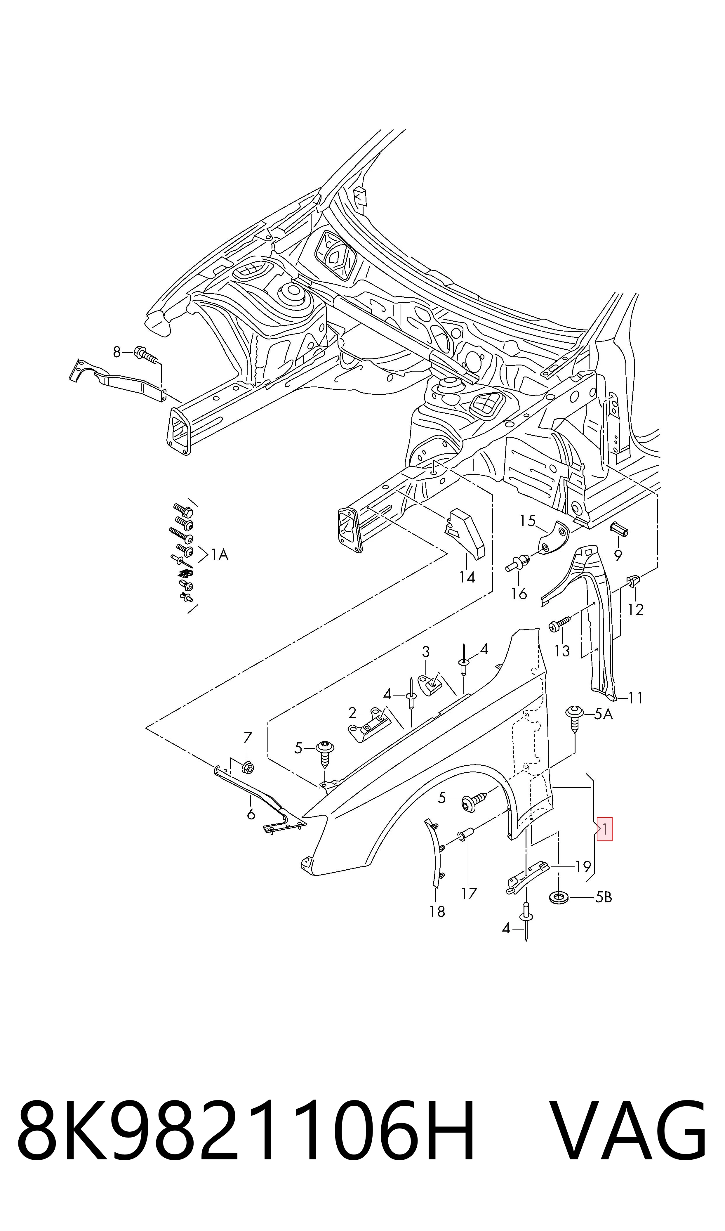 8K9821106H VAG